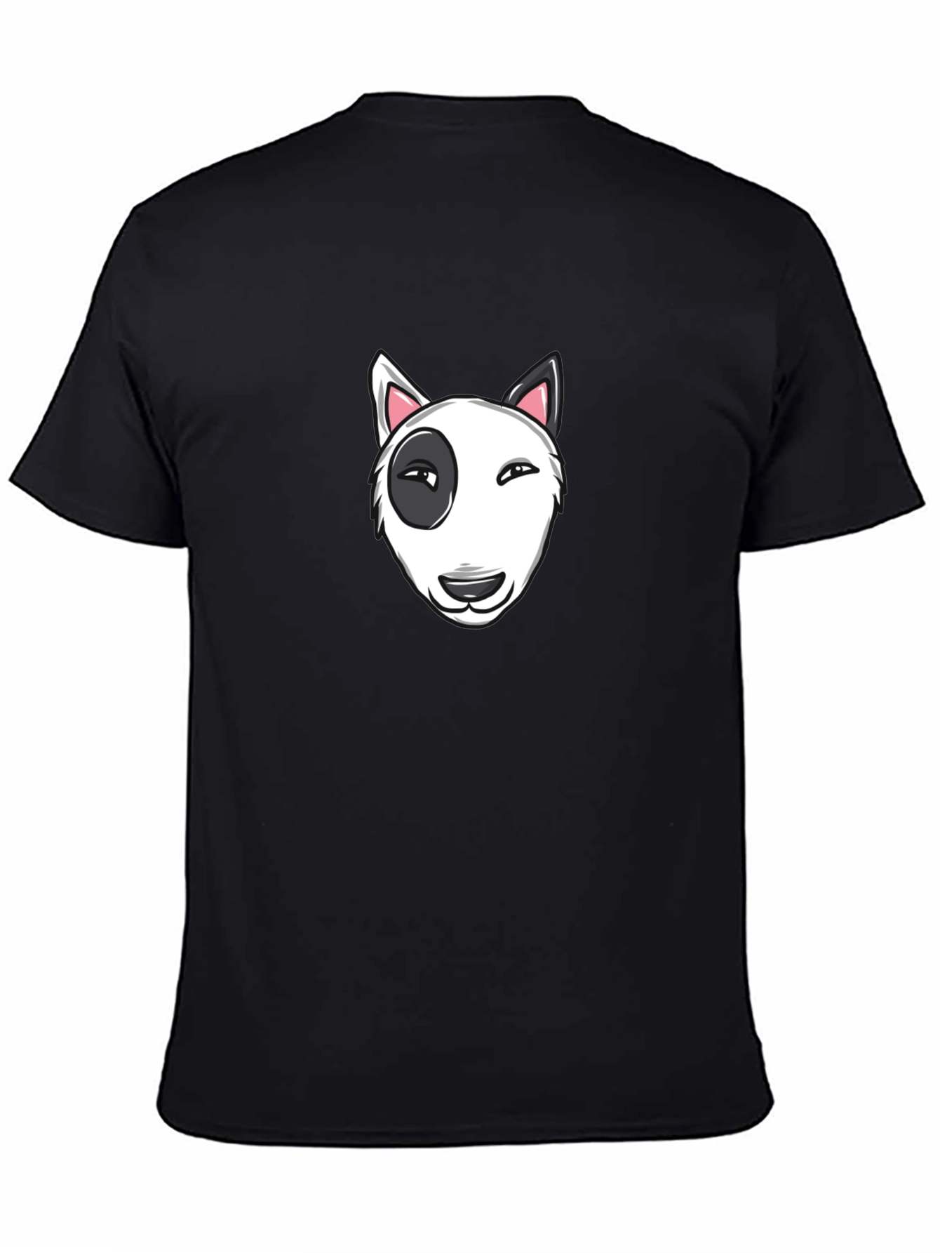 Cool Bull Terrier Graphic Black T-Shirt