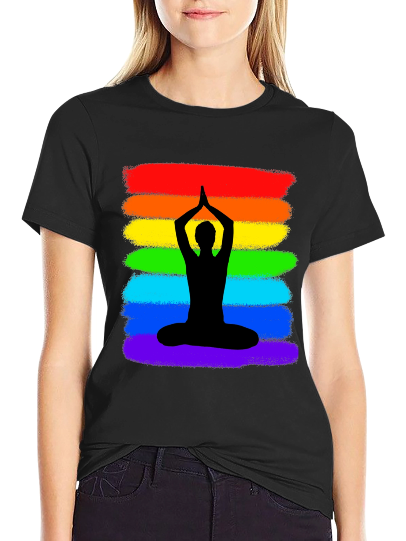 Rainbow Yoga Meditation T-Shirt