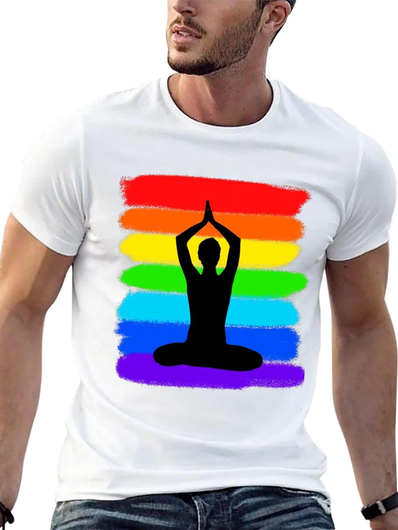 Rainbow Yoga Meditation T-Shirt