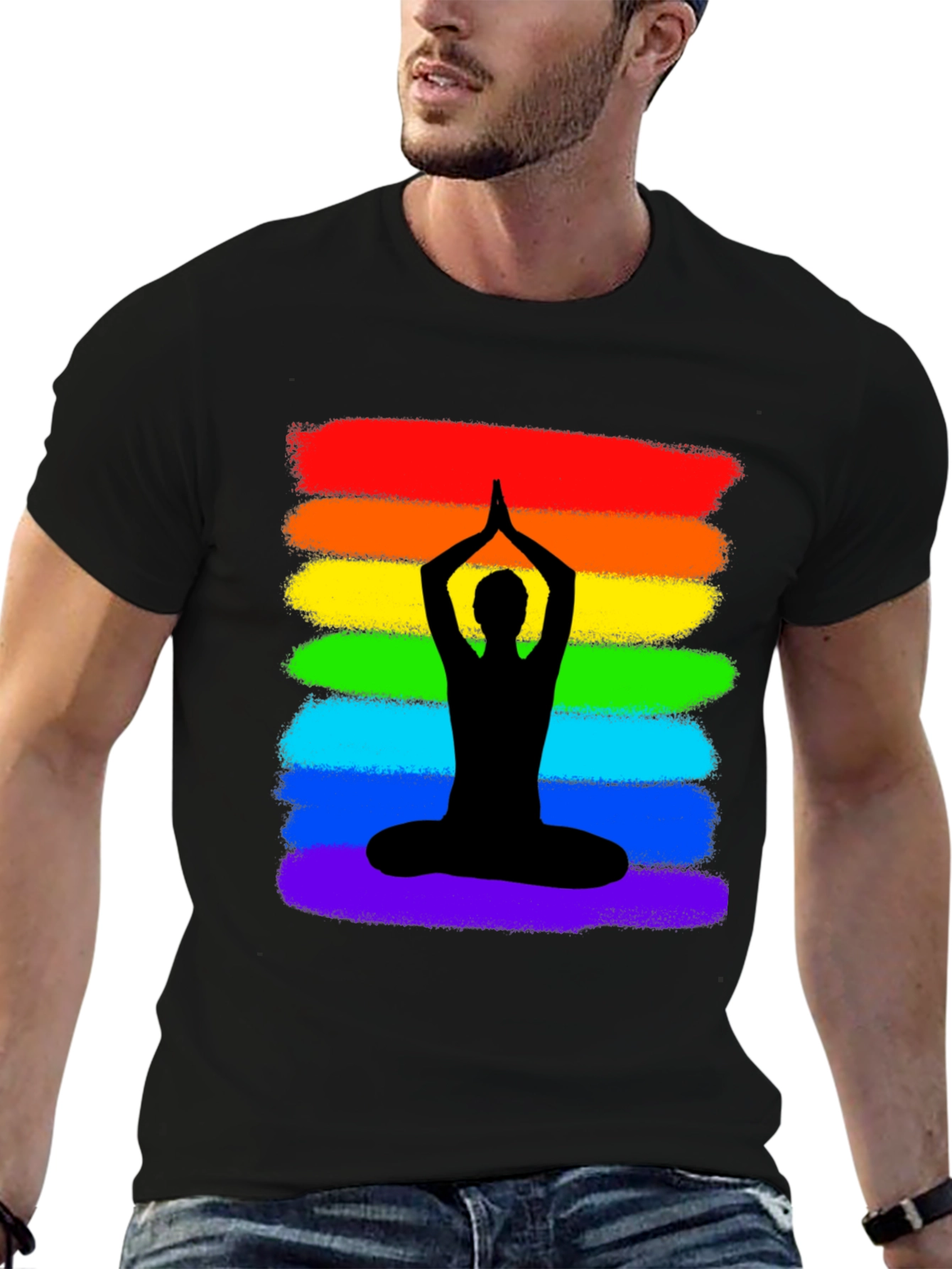 Rainbow Yoga Meditation T-Shirt