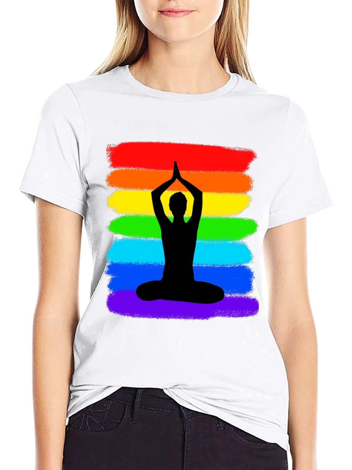 Rainbow Yoga Meditation T-Shirt