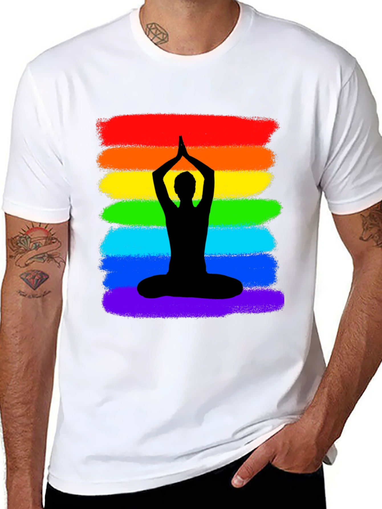 Rainbow Yoga Meditation T-Shirt