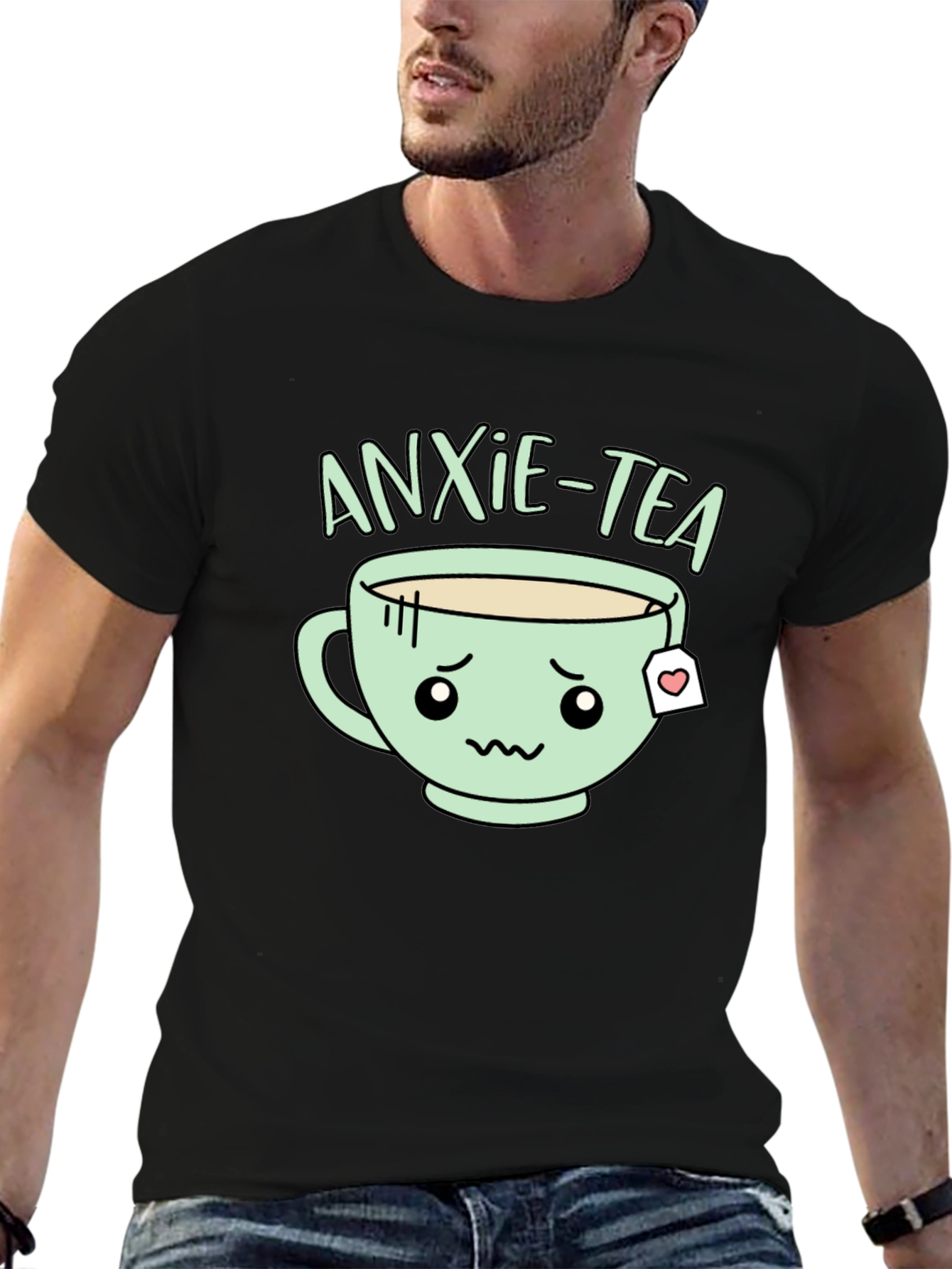Anxie-Tea Graphic T-Shirt - Cute Kawaii Style