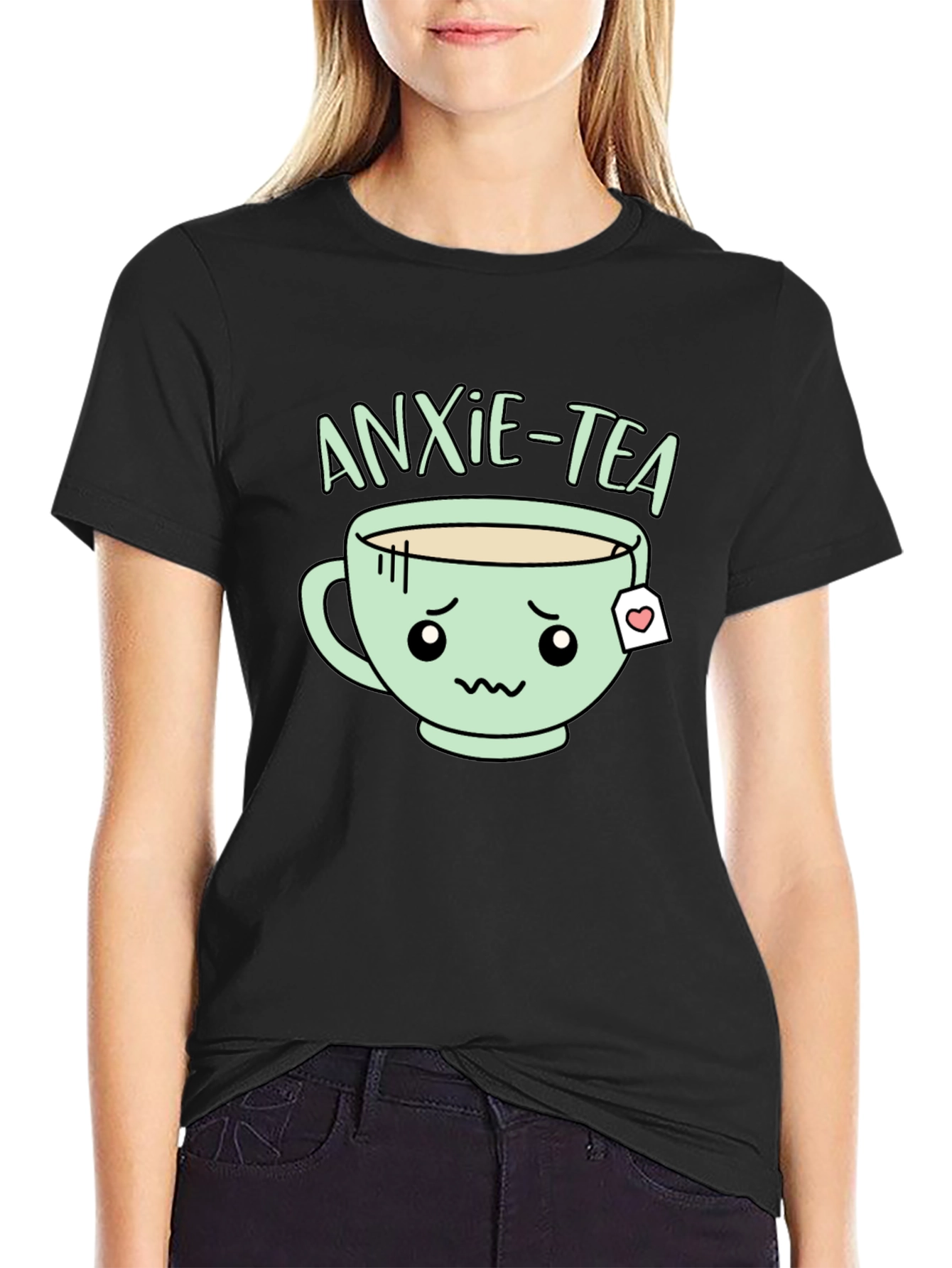 Anxie-Tea Graphic T-Shirt - Cute Kawaii Style