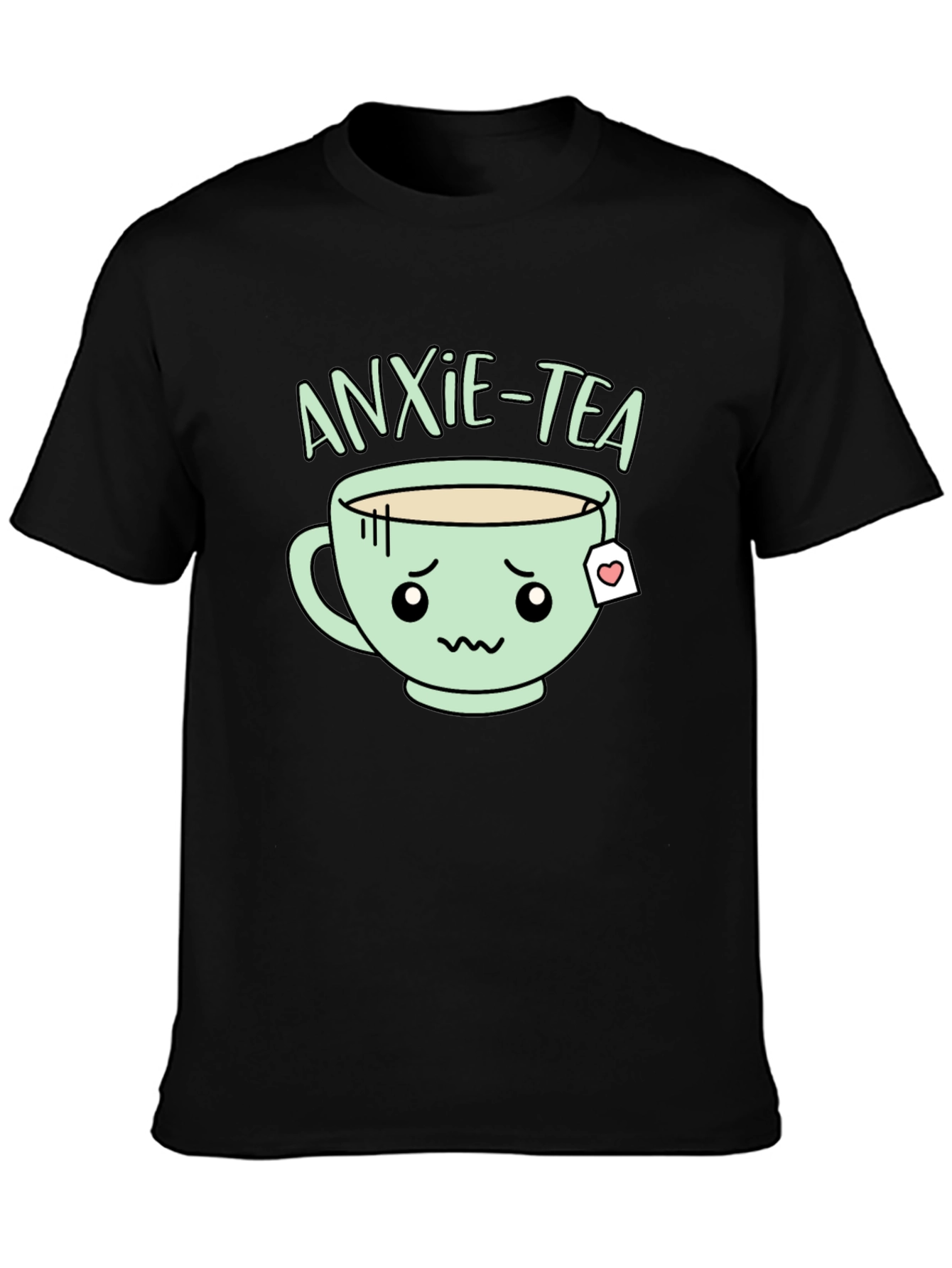Anxie-Tea Graphic T-Shirt - Cute Kawaii Style