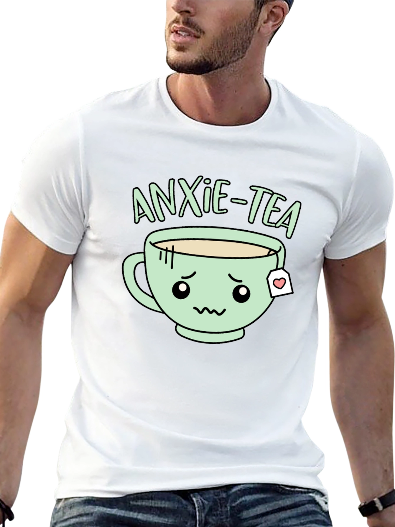 Anxie-Tea Graphic T-Shirt - Cute Kawaii Style