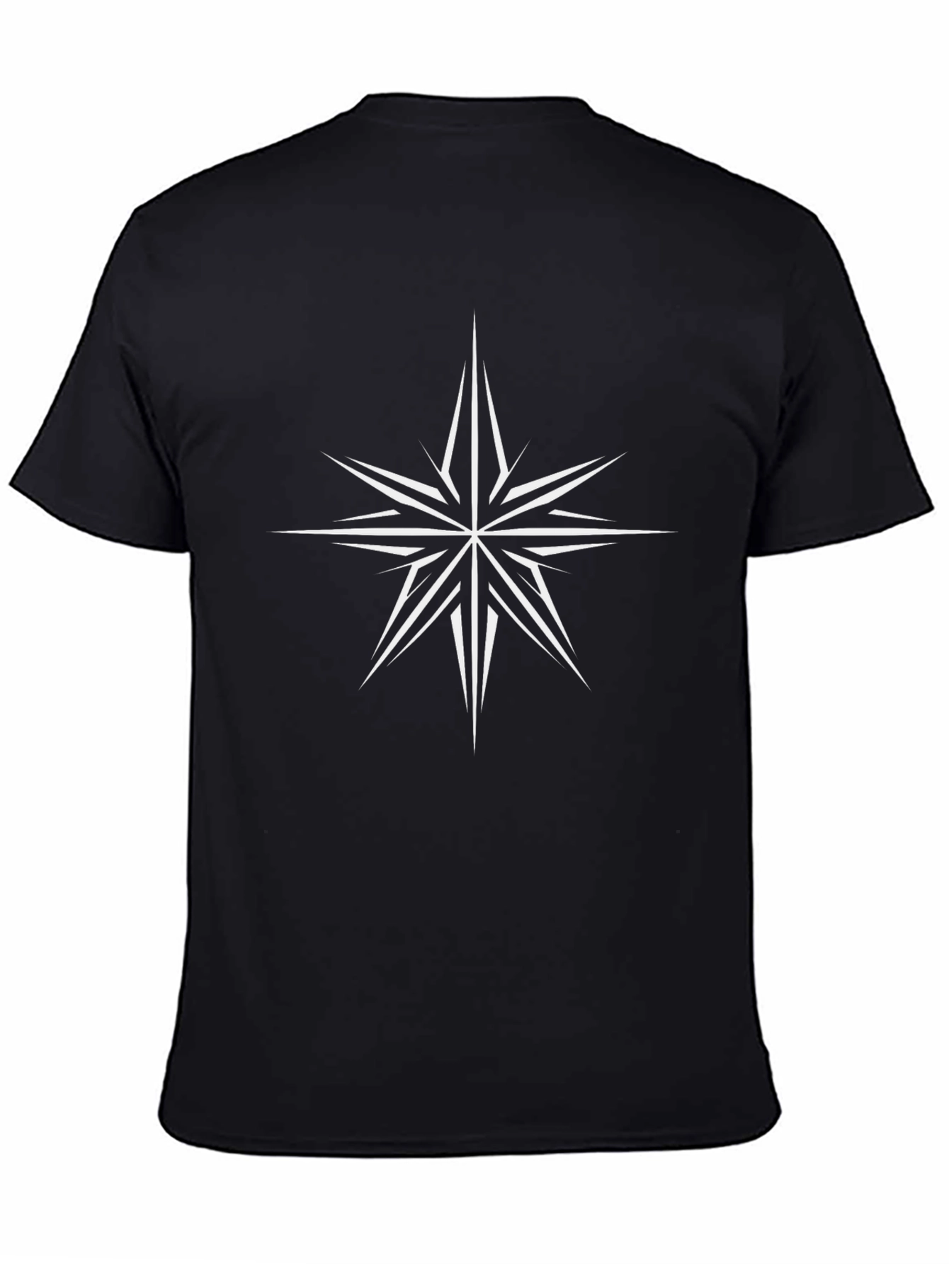 Starburst Graphic Print T-Shirt - Modern Casual Tee