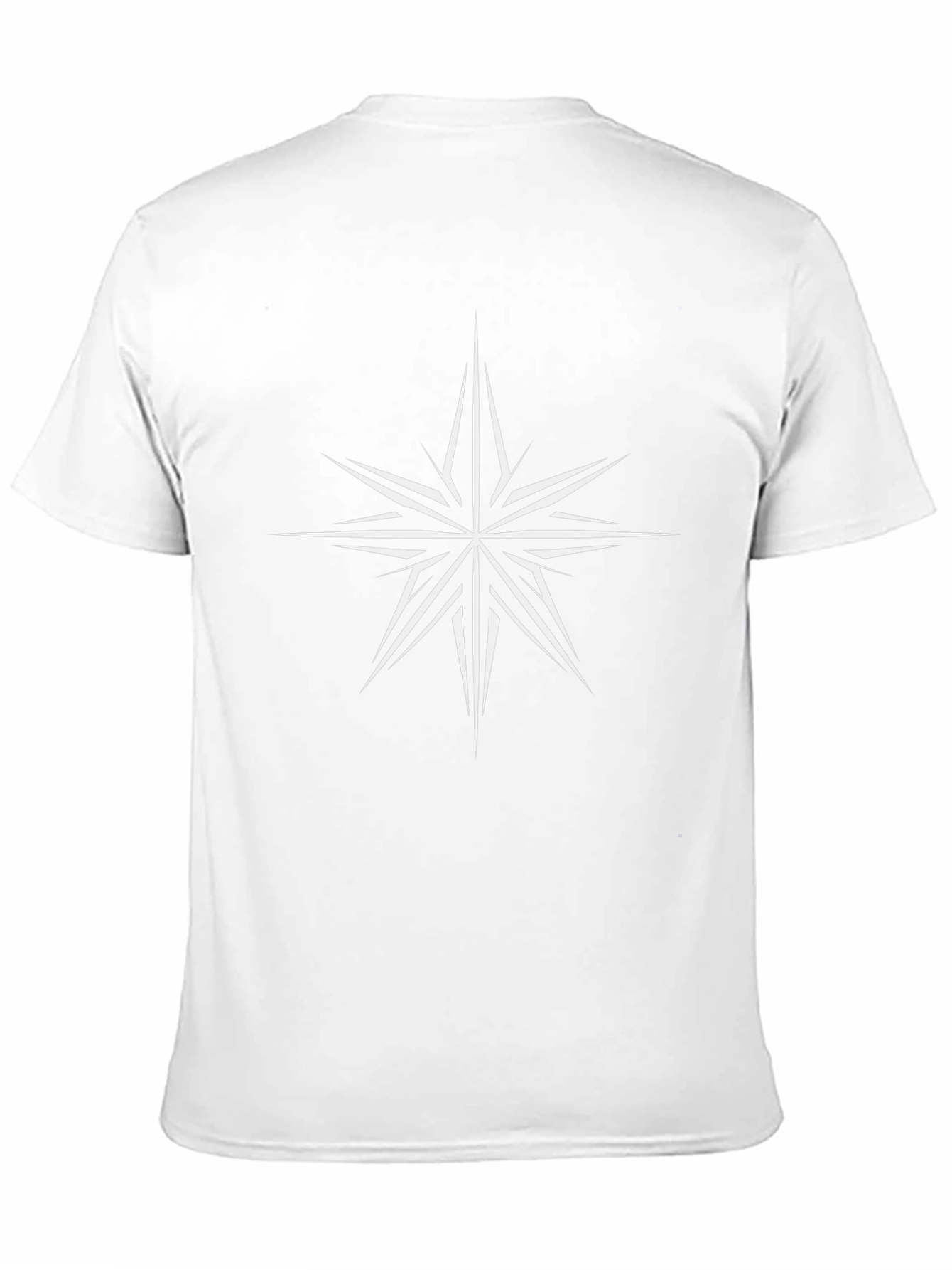 Starburst Graphic Print T-Shirt - Modern Casual Tee