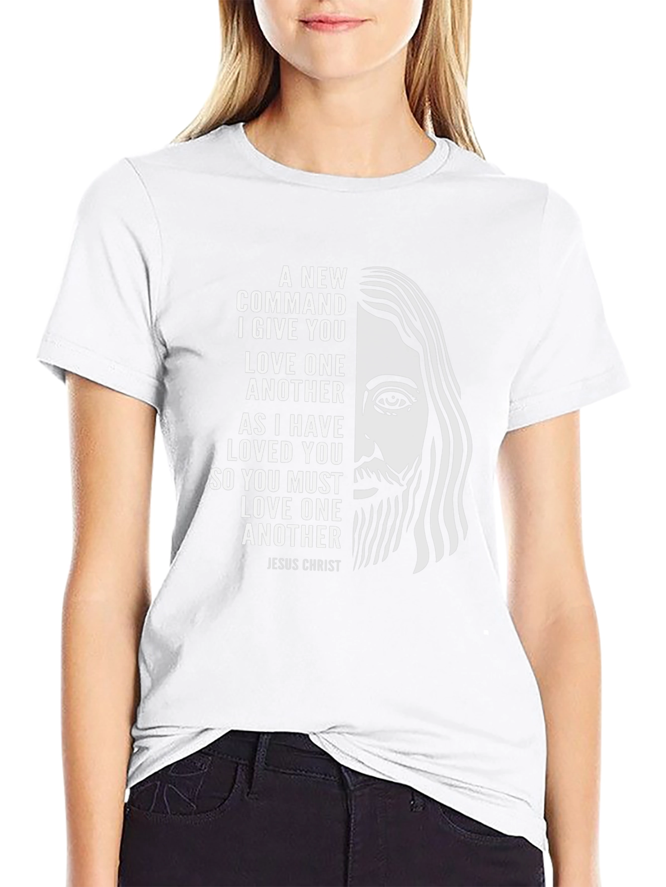 Jesus Christ Graphic T-Shirt - Love One Another