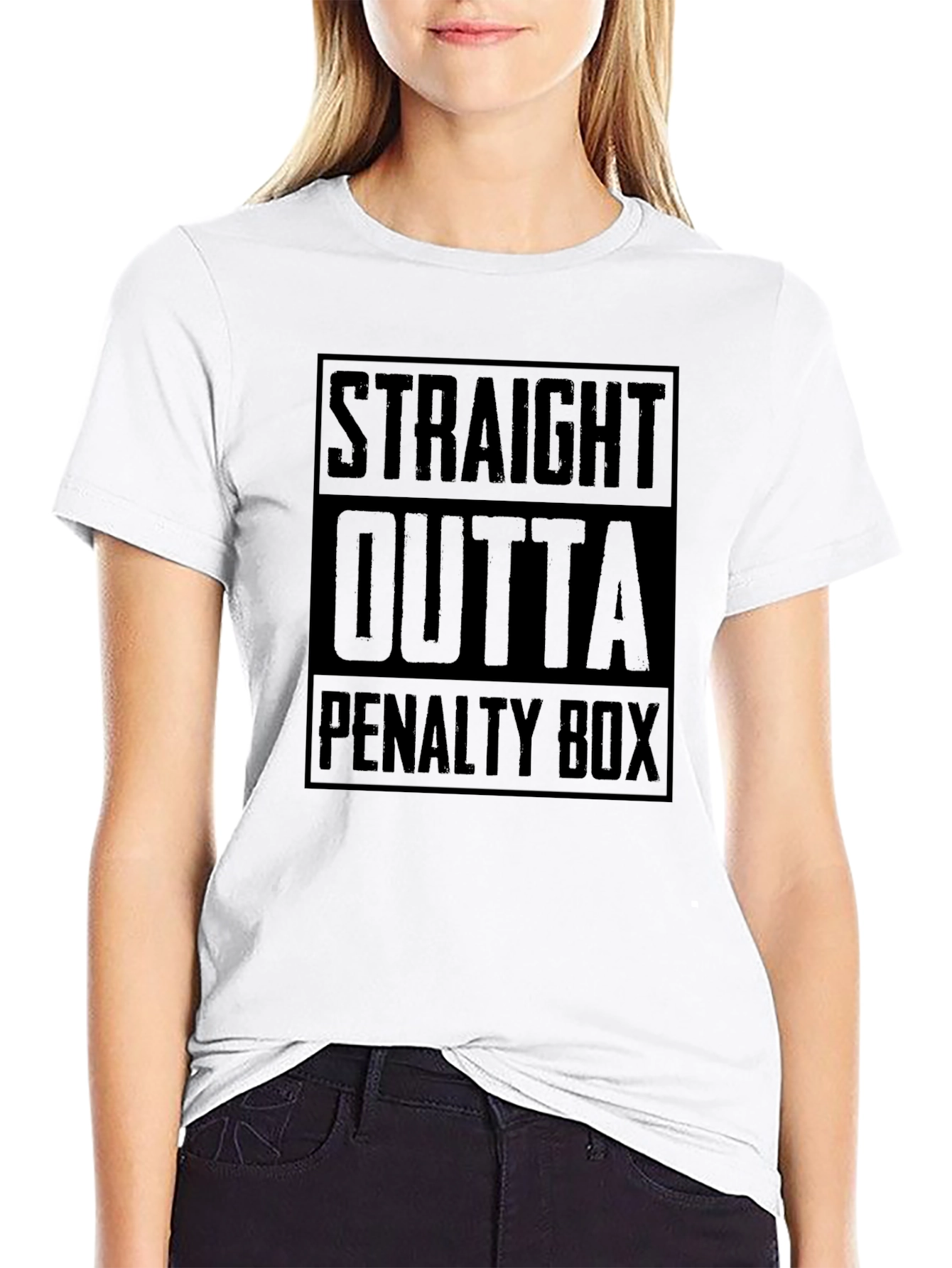 Straight Outta Penalty Box T-Shirt - Hockey Fan Apparel