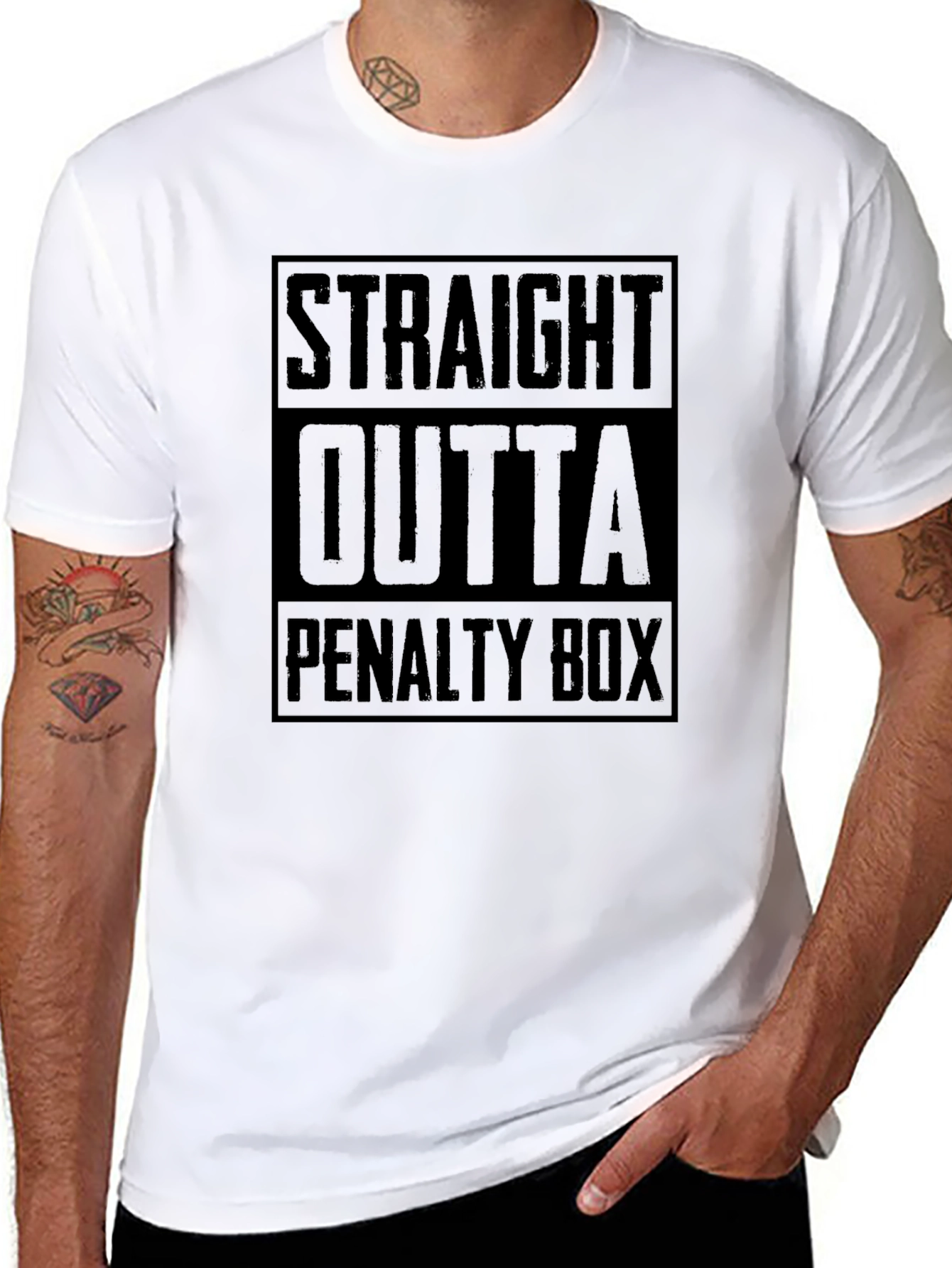 Straight Outta Penalty Box T-Shirt - Hockey Fan Apparel