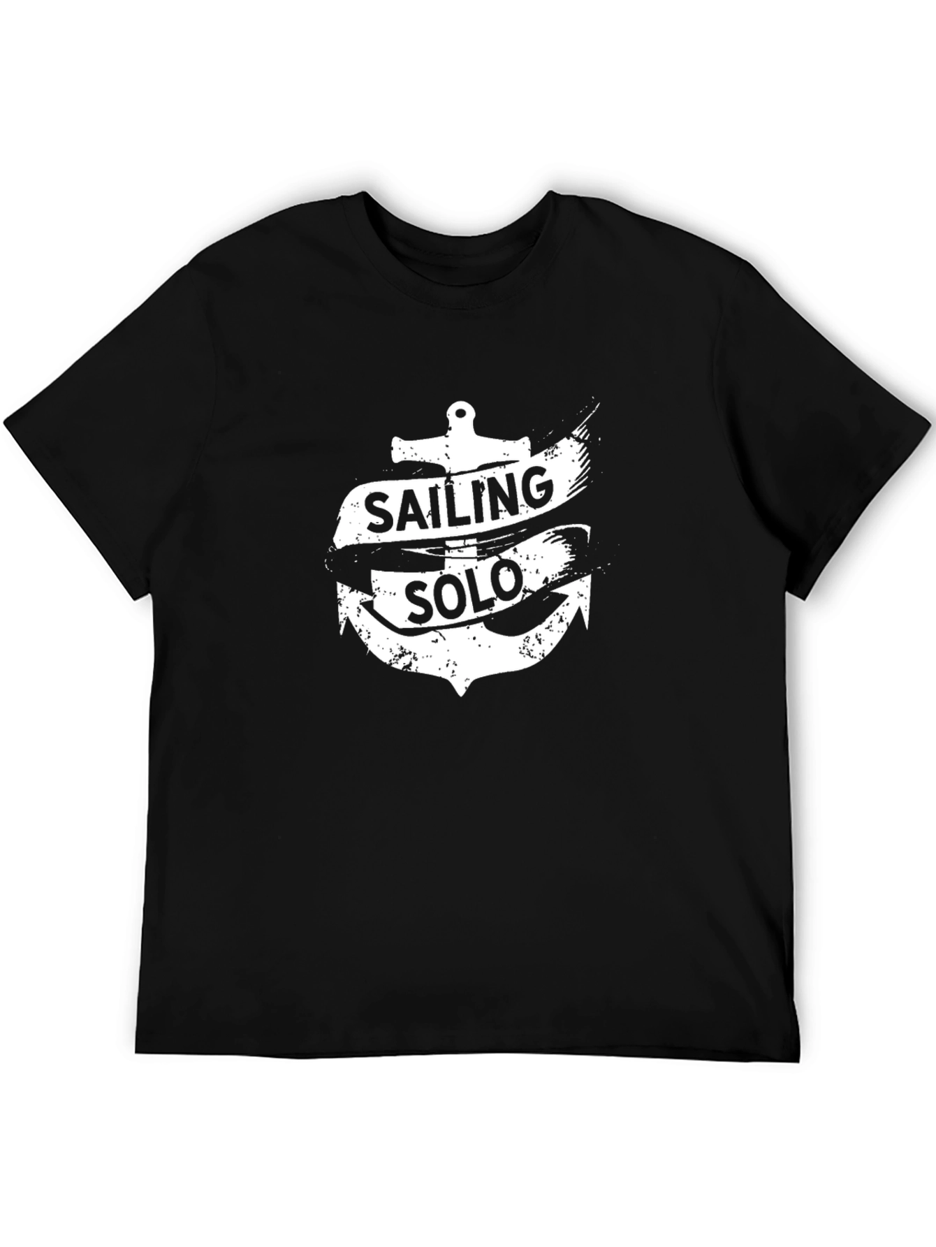 Sailing Solo Anchor Graphic T-Shirt