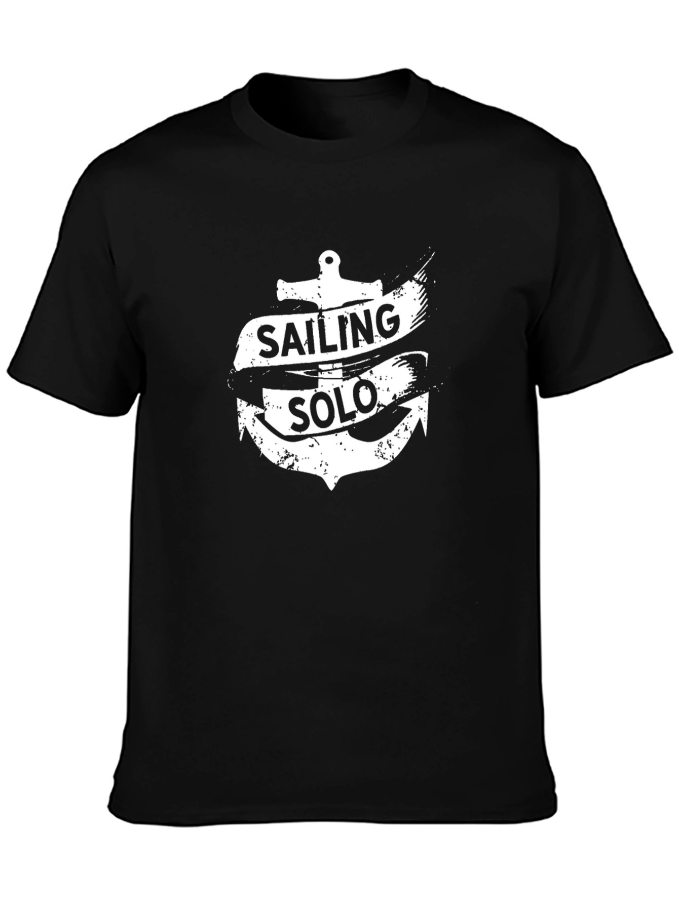 Sailing Solo Anchor Graphic T-Shirt