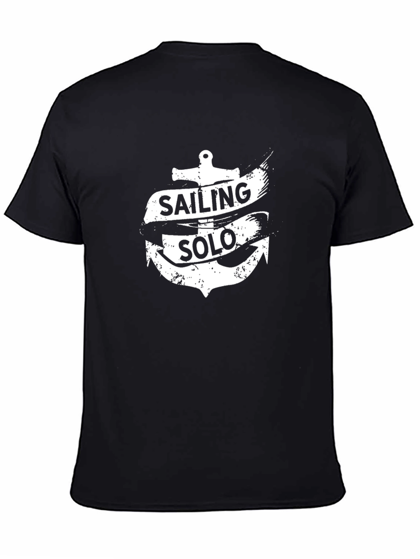 Sailing Solo Anchor Graphic T-Shirt