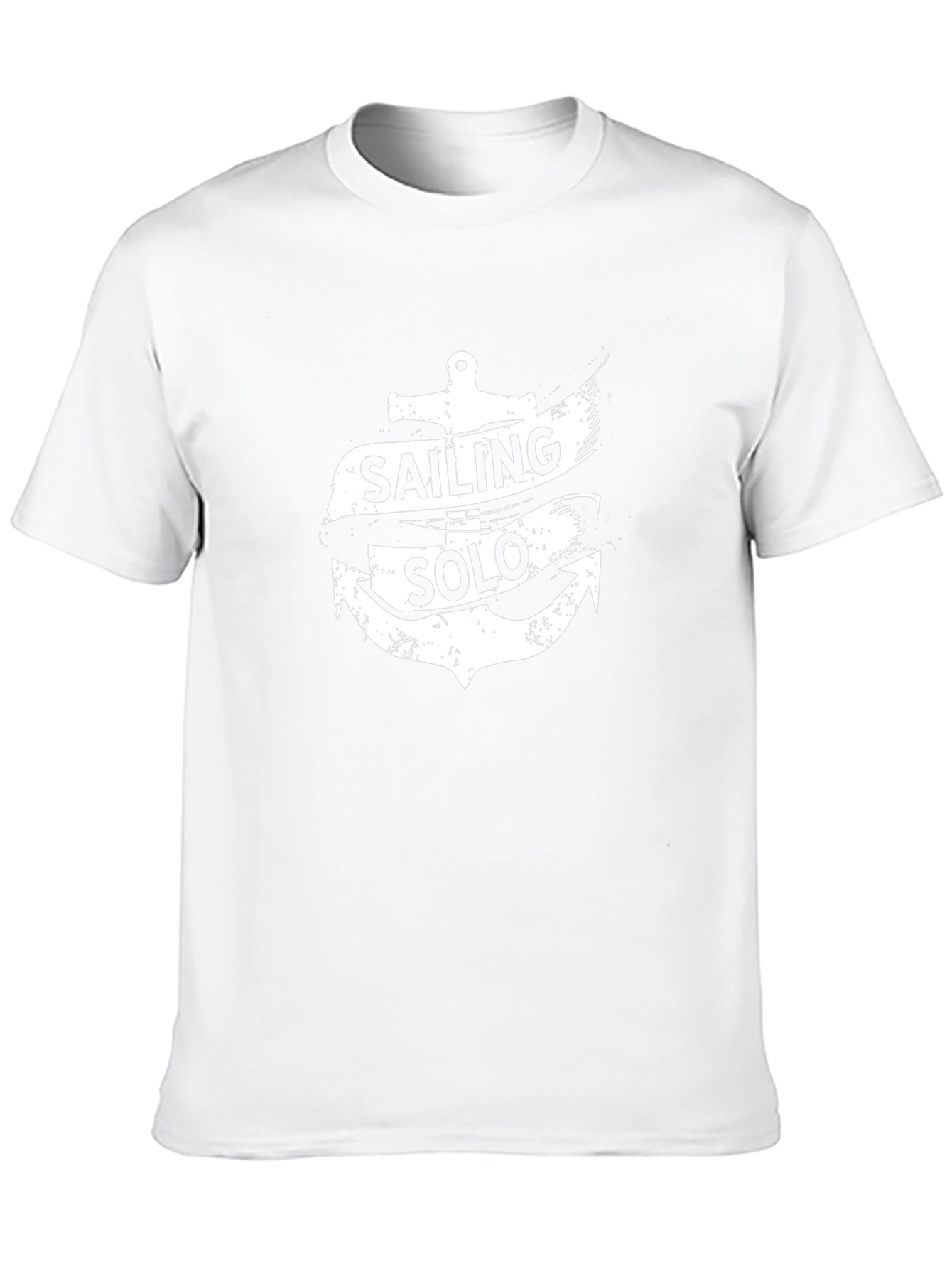 Sailing Solo Anchor Graphic T-Shirt