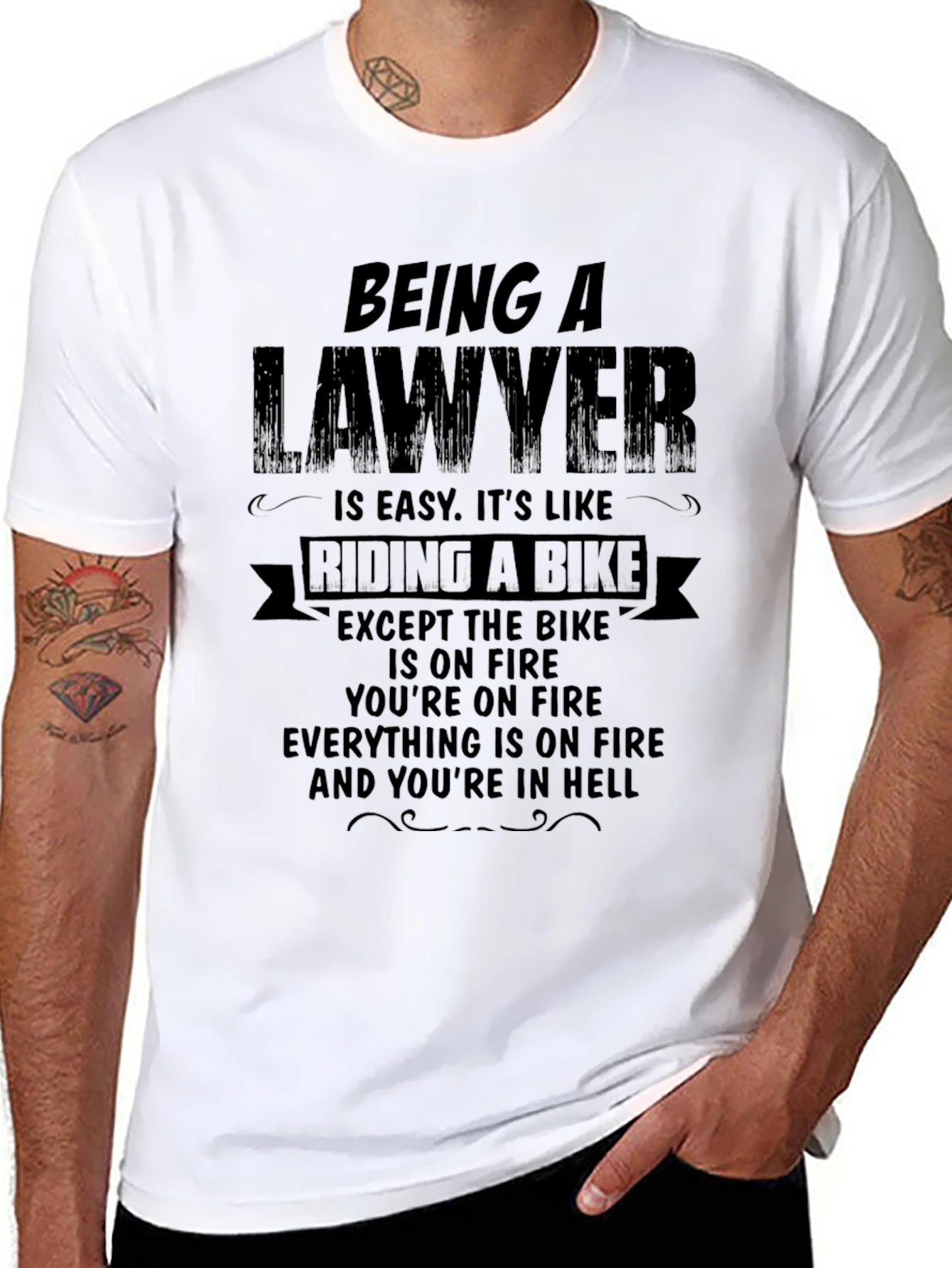 Being A Lawyer T-Shirt Funny Lawyer Gift