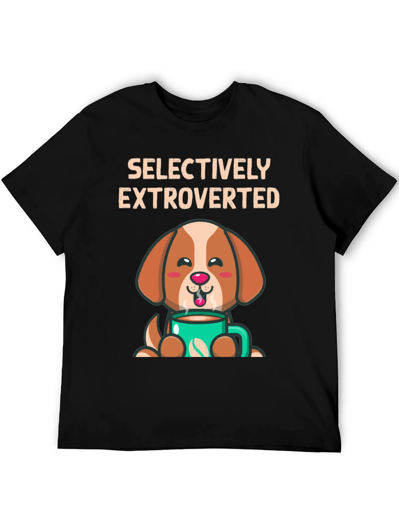 Selectively Extroverted Dog Coffee T-Shirt
