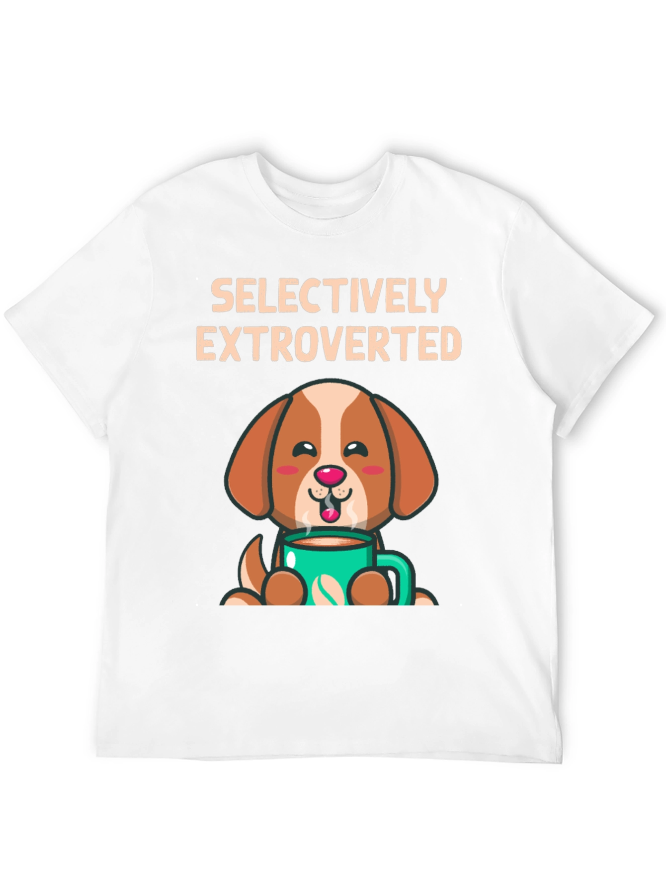 Selectively Extroverted Dog Coffee T-Shirt