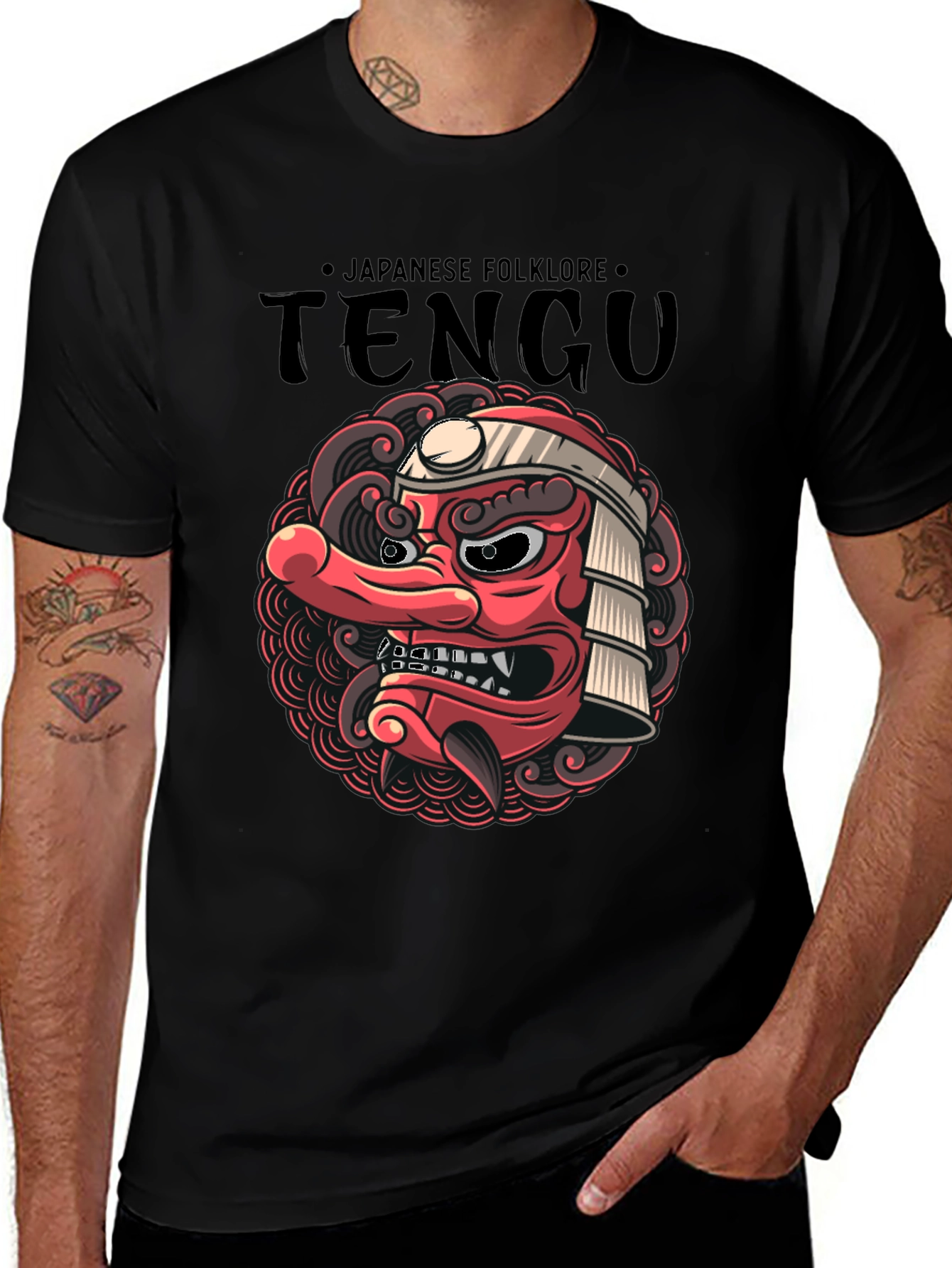 Tengu Japanese Folklore T-Shirt - Unique Design