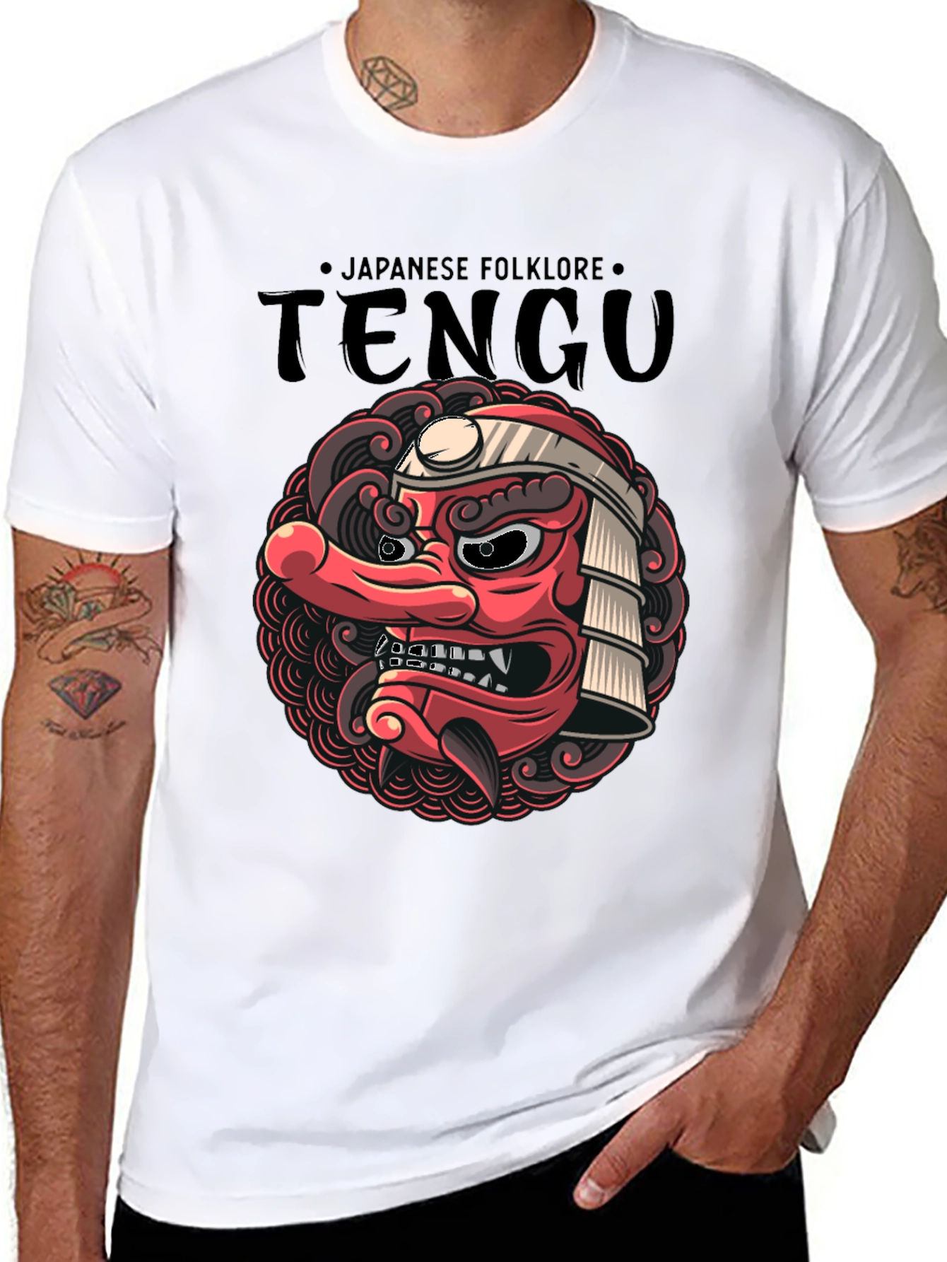 Tengu Japanese Folklore T-Shirt - Unique Design