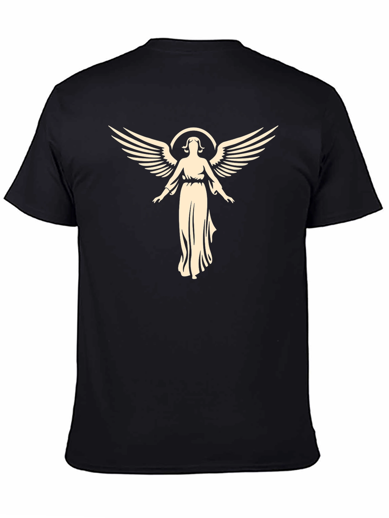 Angel Graphic Tee - Black Unisex