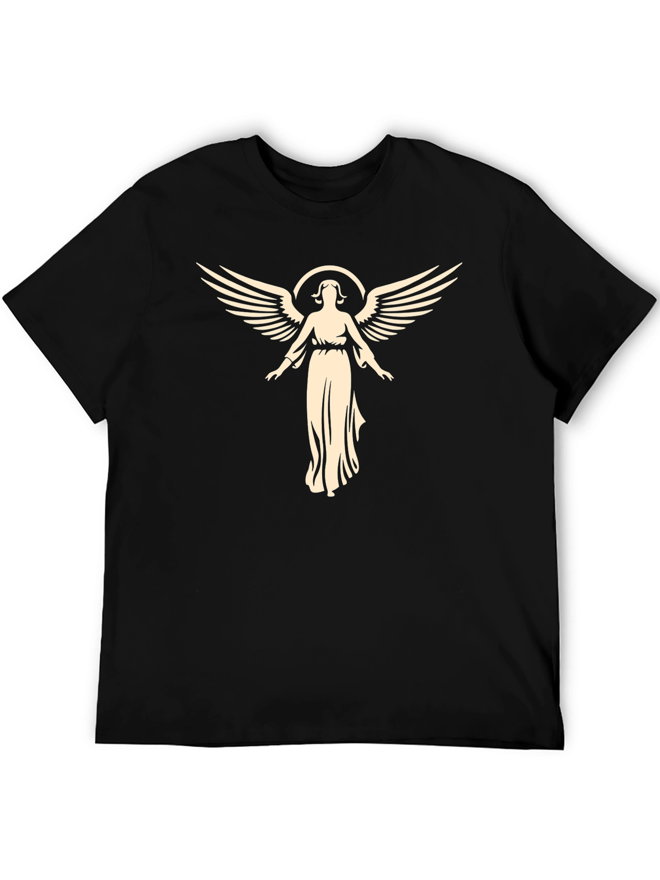 Angel Graphic Tee - Black Unisex