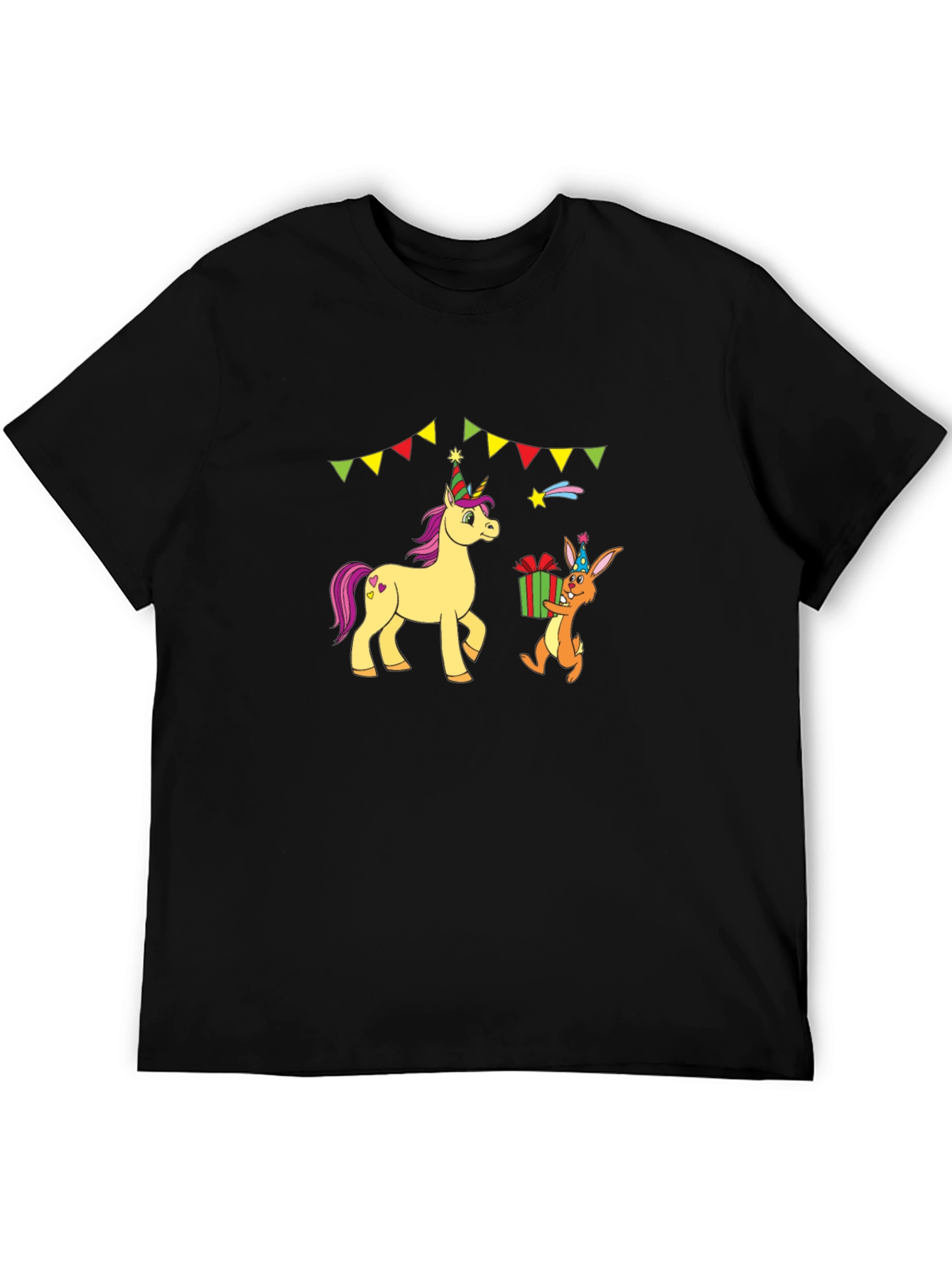 Birthday Unicorn & Rabbit T-Shirt