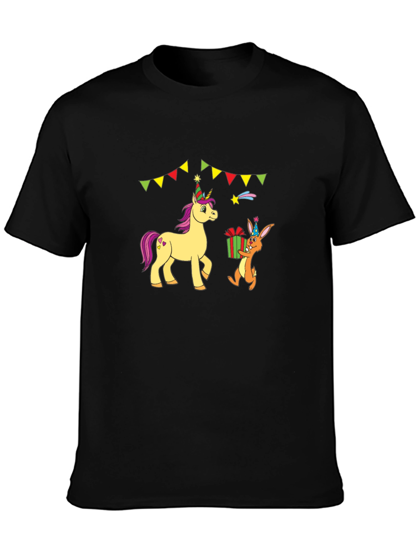 Birthday Unicorn & Rabbit T-Shirt