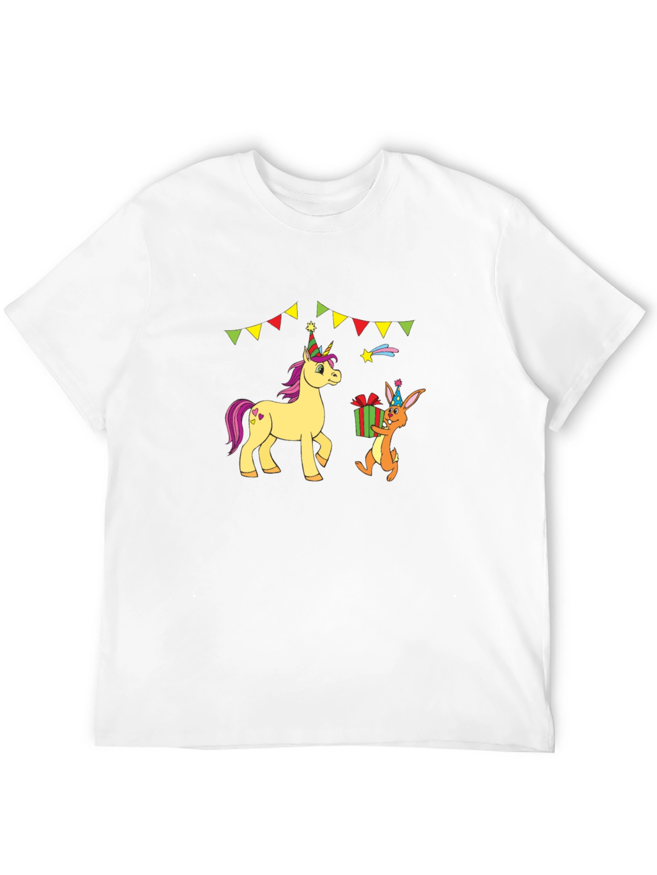 Birthday Unicorn & Rabbit T-Shirt