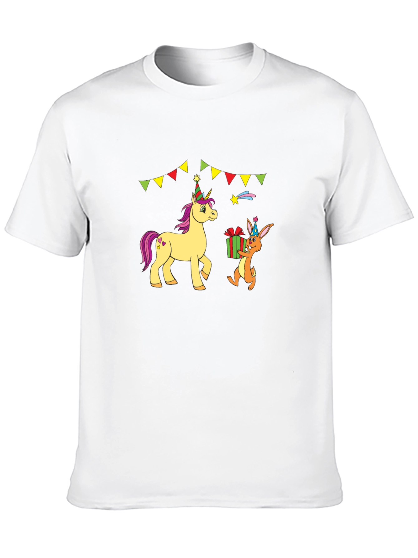Birthday Unicorn & Rabbit T-Shirt