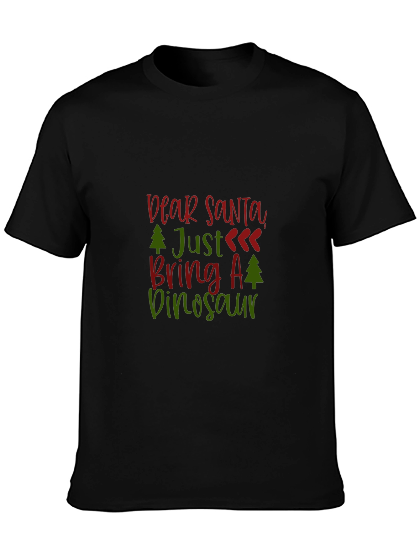 Dear Santa Dinosaur T-Shirt