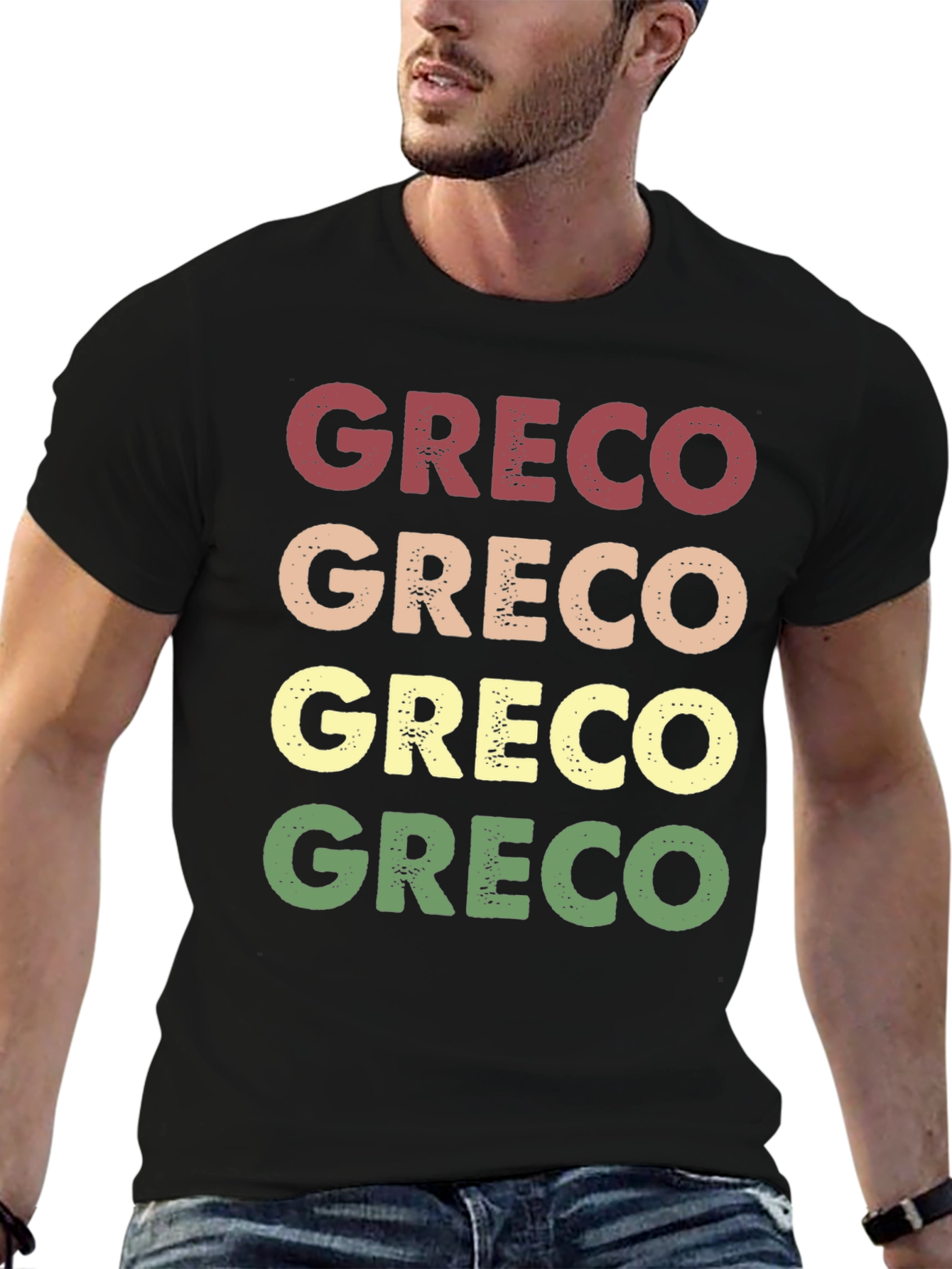 Greco Retro T-Shirt - Comfortable Graphic Tee