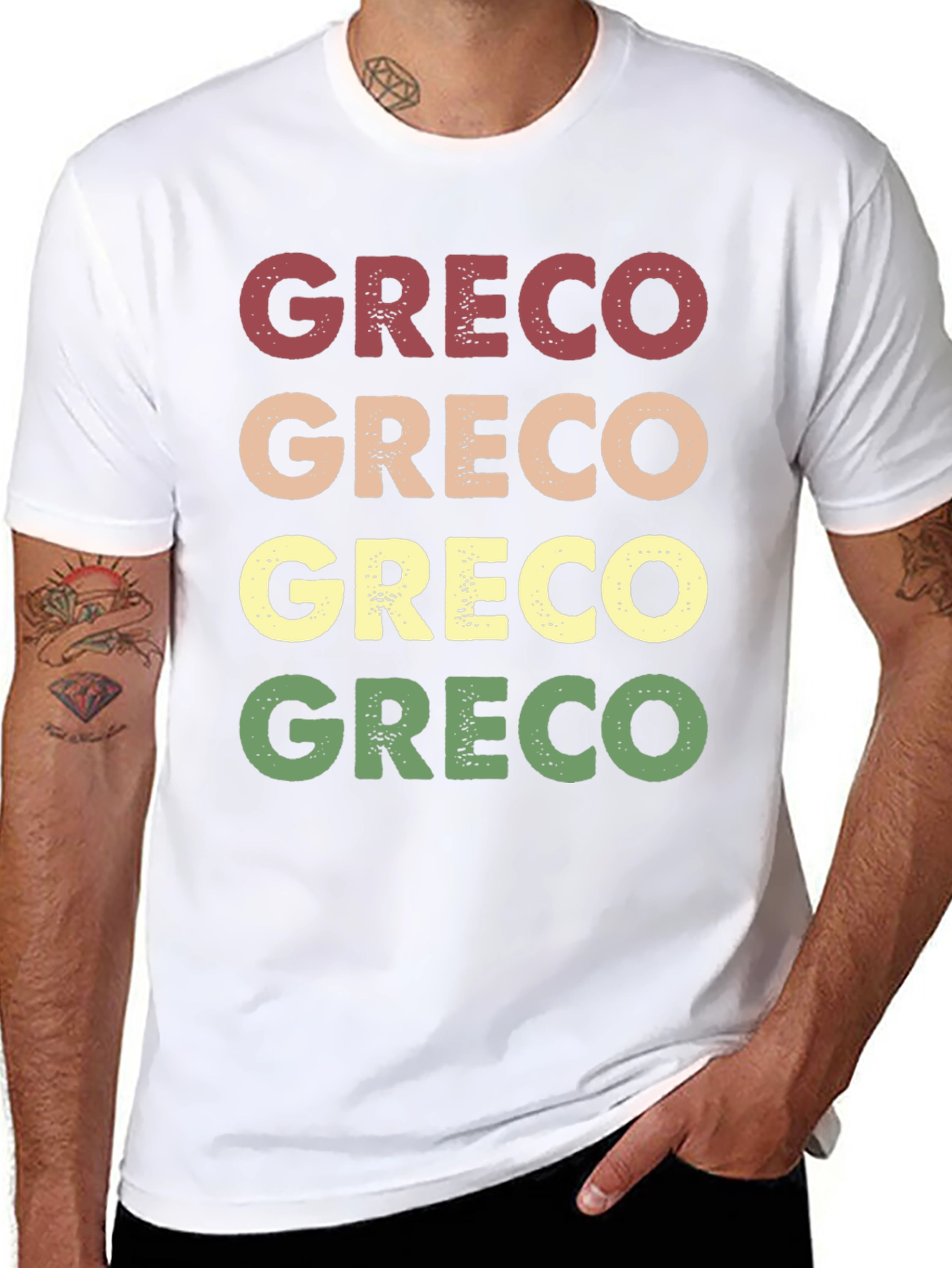 Greco Retro T-Shirt - Comfortable Graphic Tee