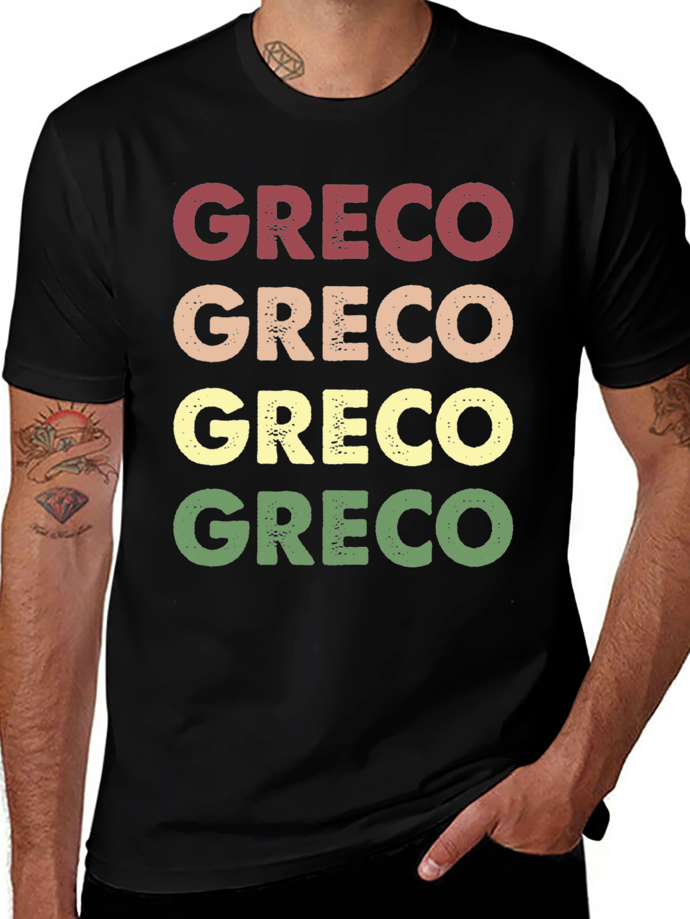 Greco Retro T-Shirt - Comfortable Graphic Tee