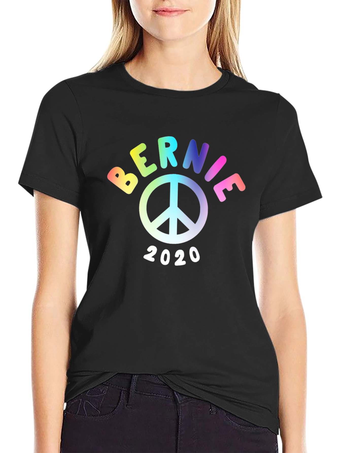 Bernie 2020 Peace Sign Graphic Tee