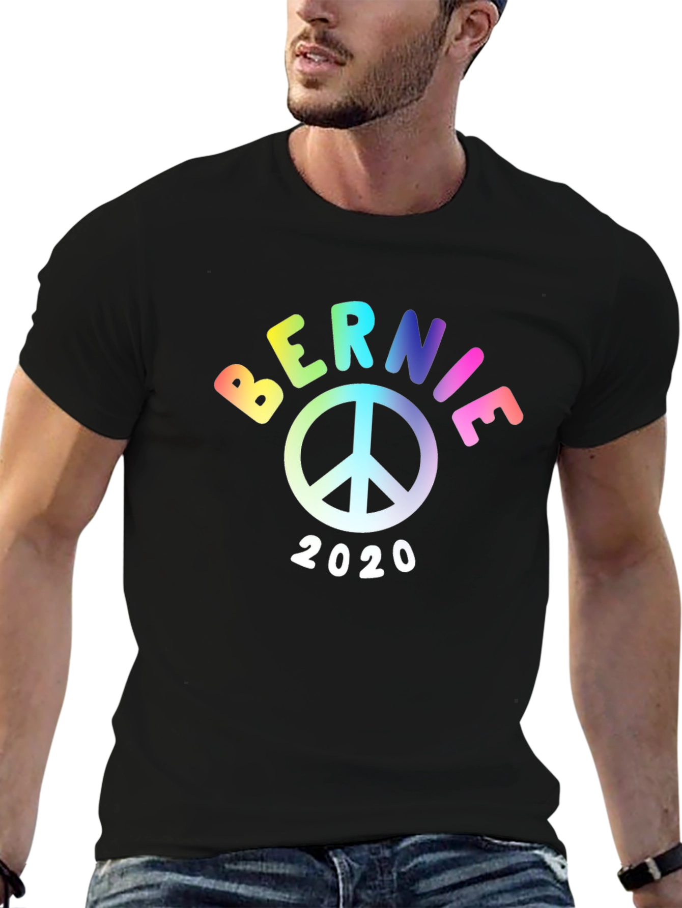 Bernie 2020 Peace Sign Graphic Tee