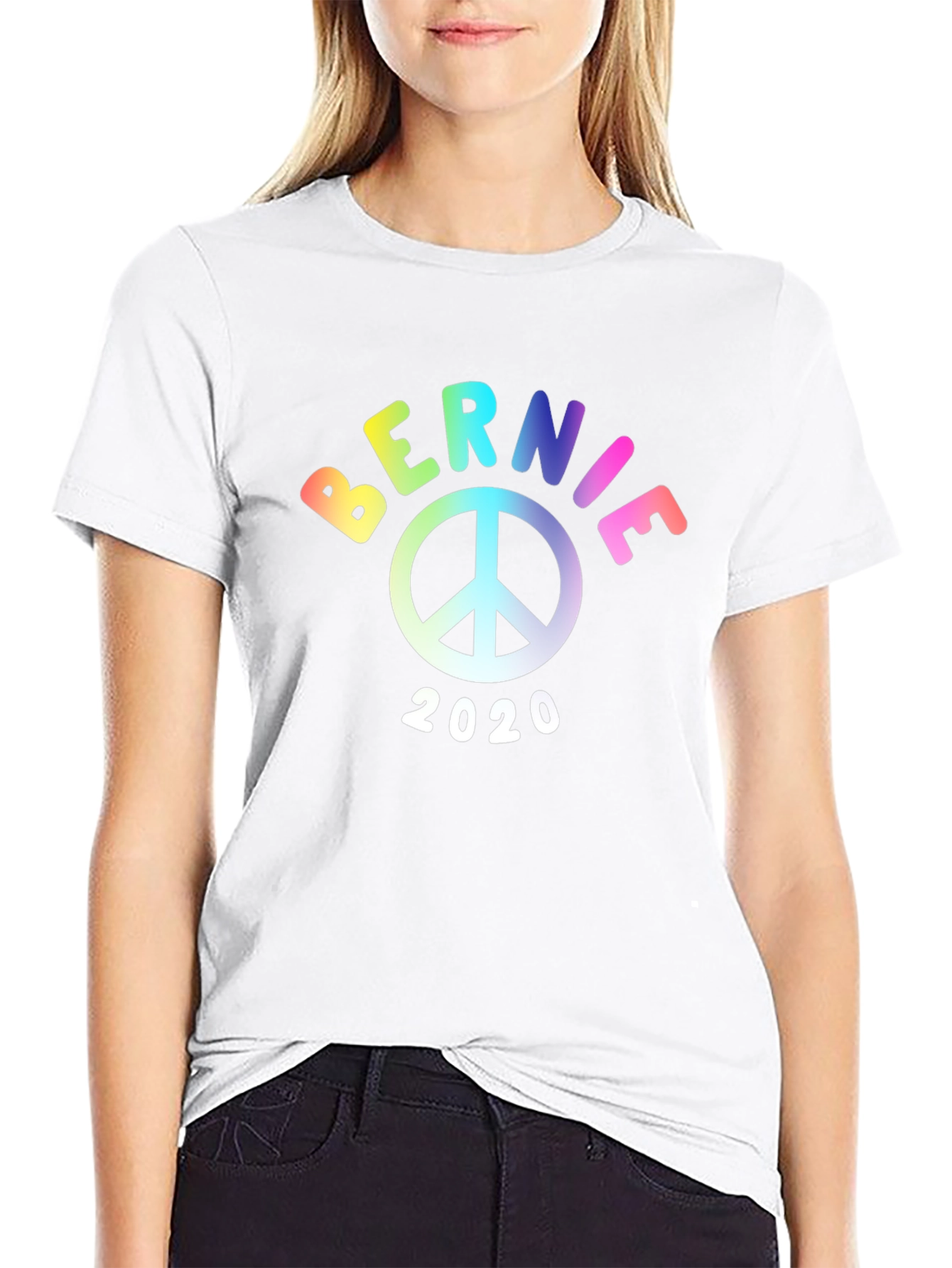 Bernie 2020 Peace Sign Graphic Tee