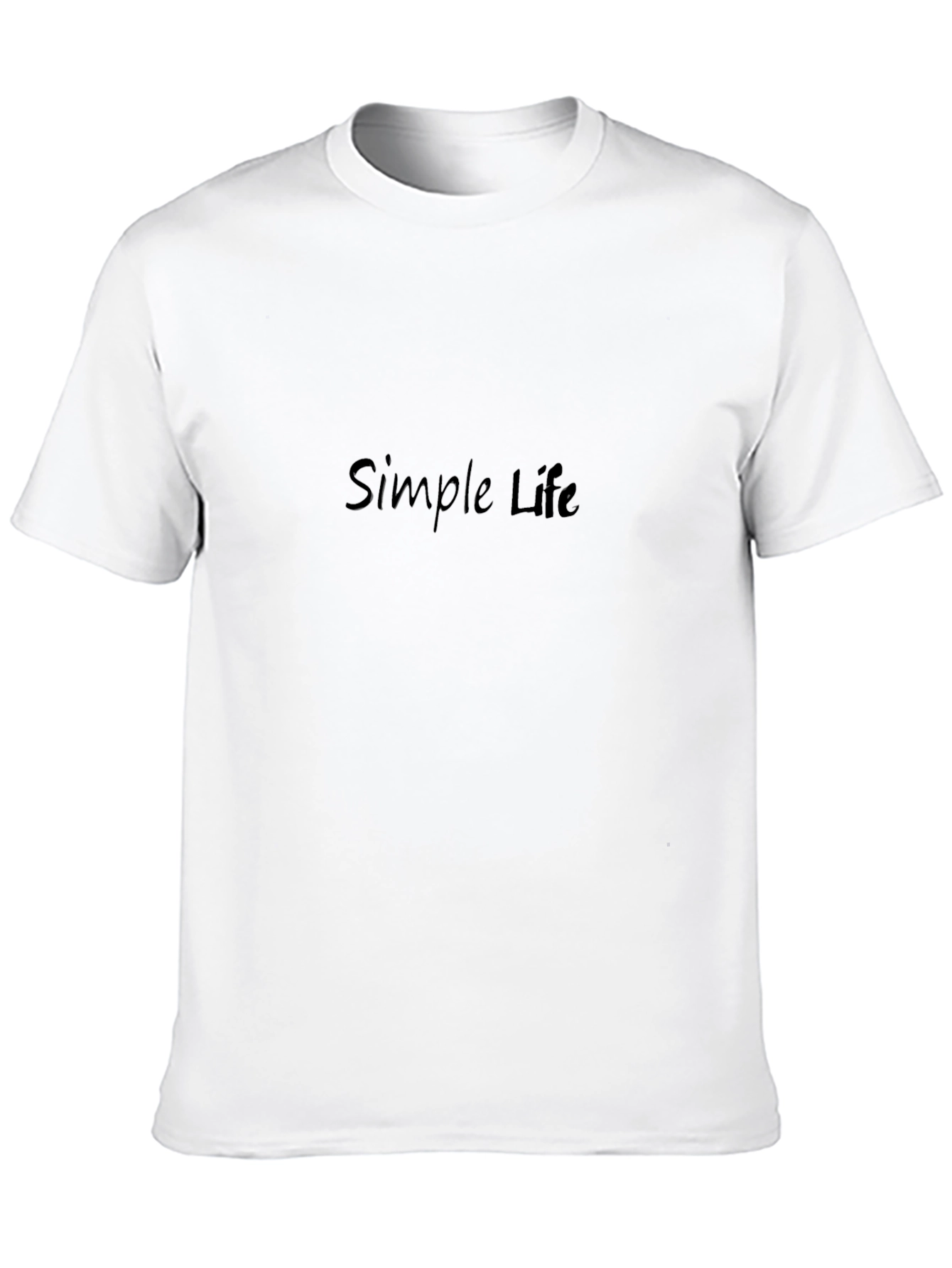 Simple Life Black Casual Tee