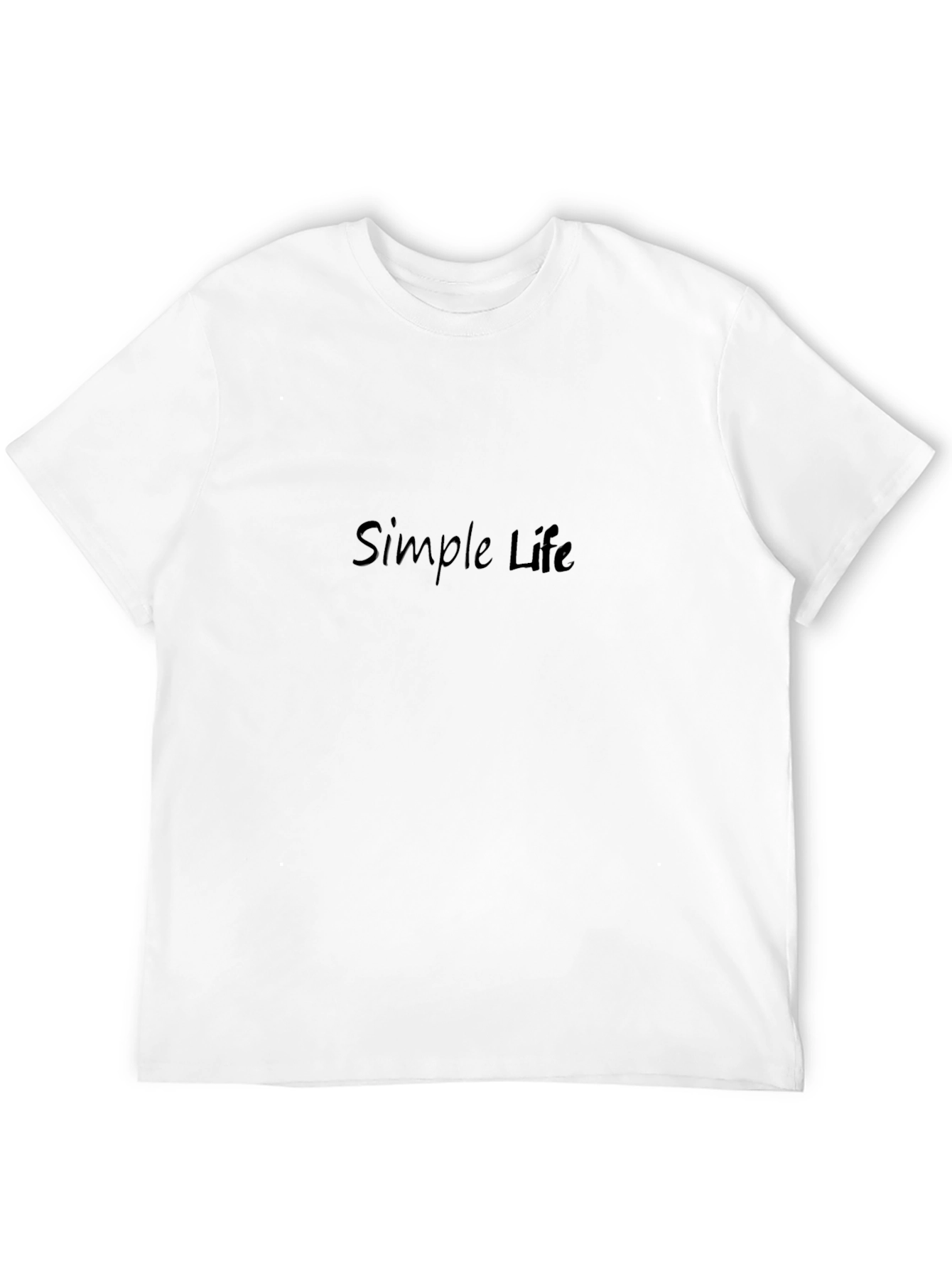 Simple Life Black Casual Tee