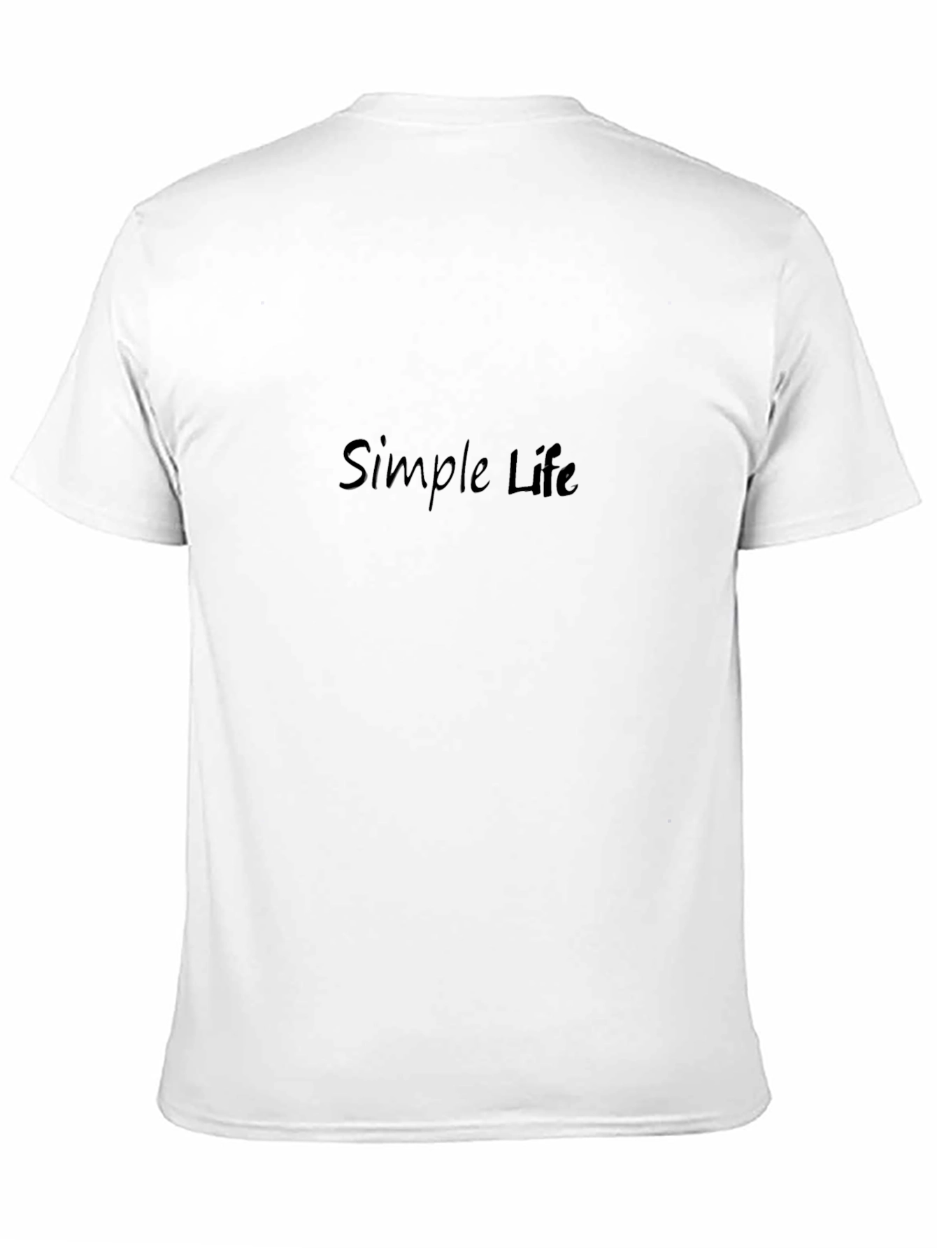 Simple Life Black Casual Tee