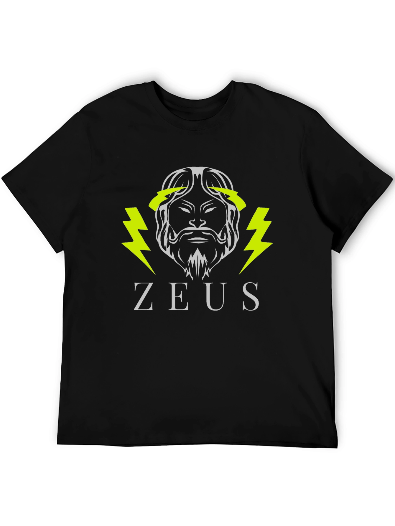 Zeus Graphic T-Shirt - Black Cotton Tee