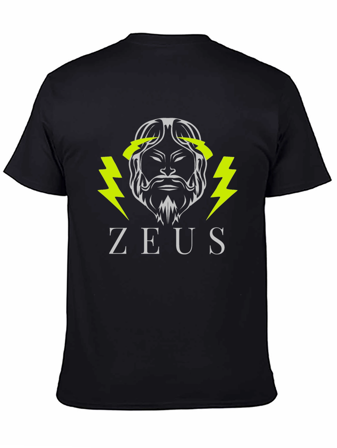 Zeus Graphic T-Shirt - Black Cotton Tee