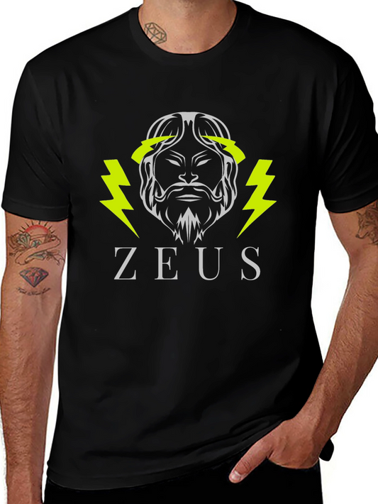 Zeus Graphic T-Shirt - Black Cotton Tee