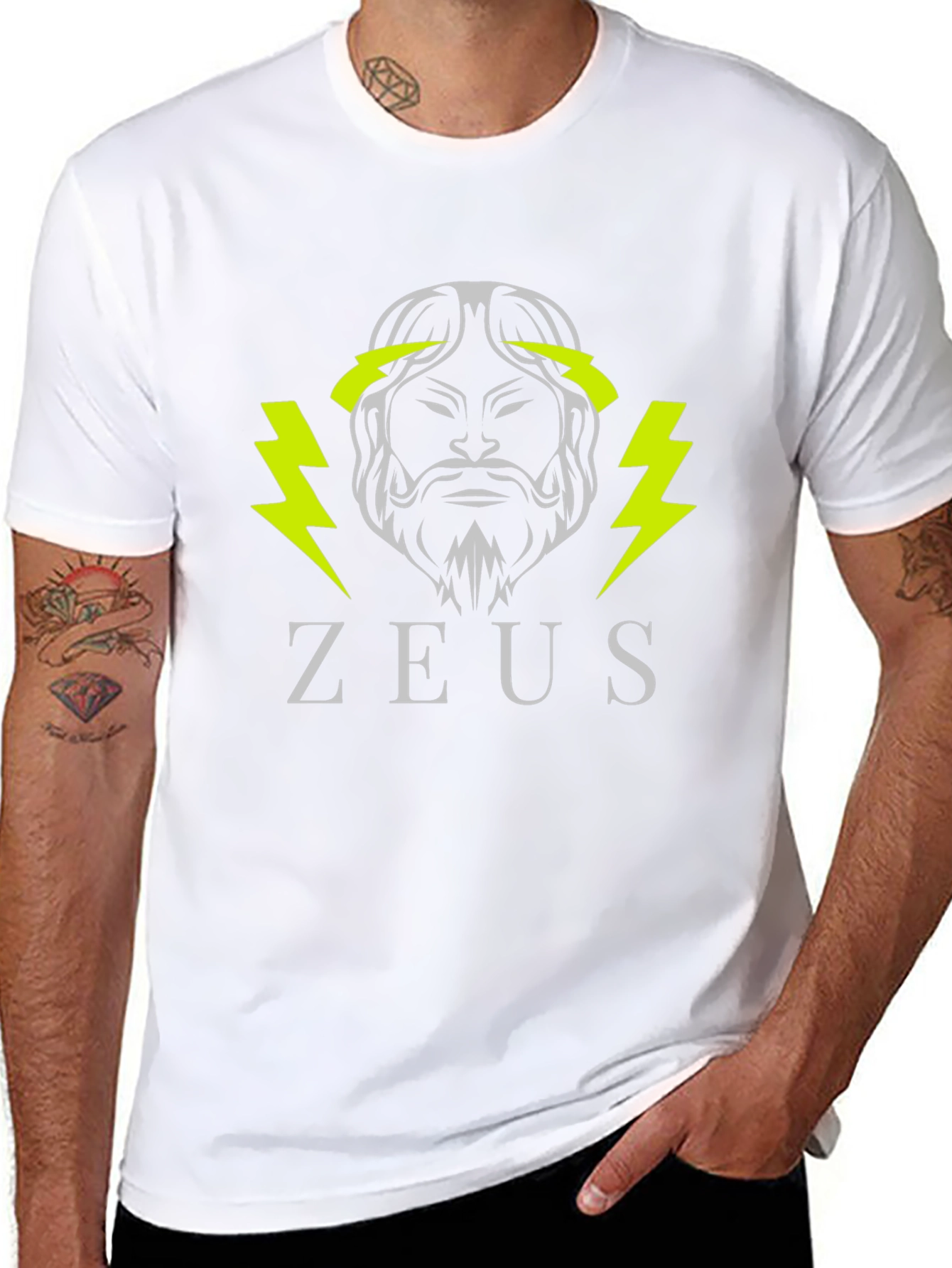Zeus Graphic T-Shirt - Black Cotton Tee