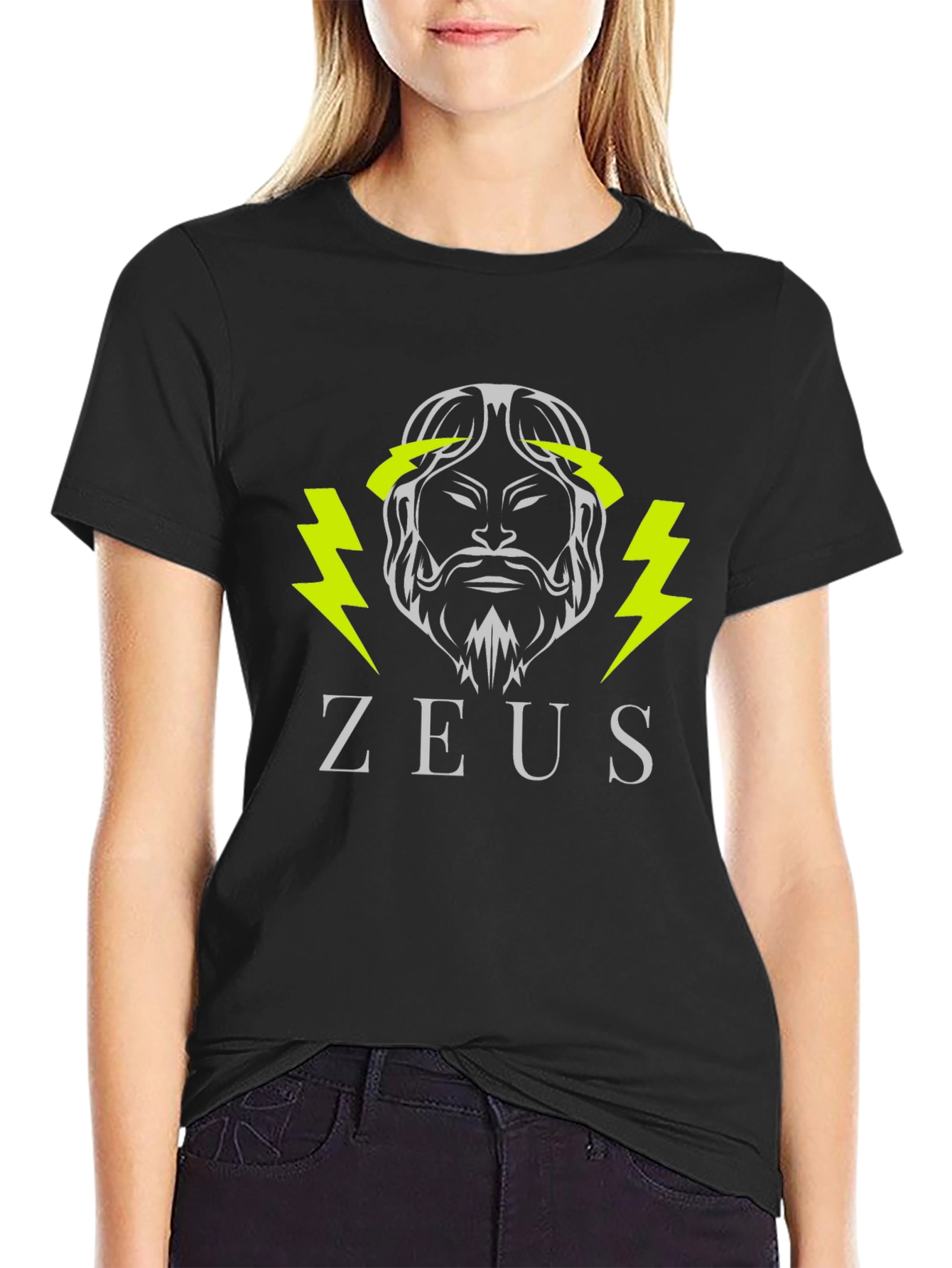 Zeus Graphic T-Shirt - Black Cotton Tee