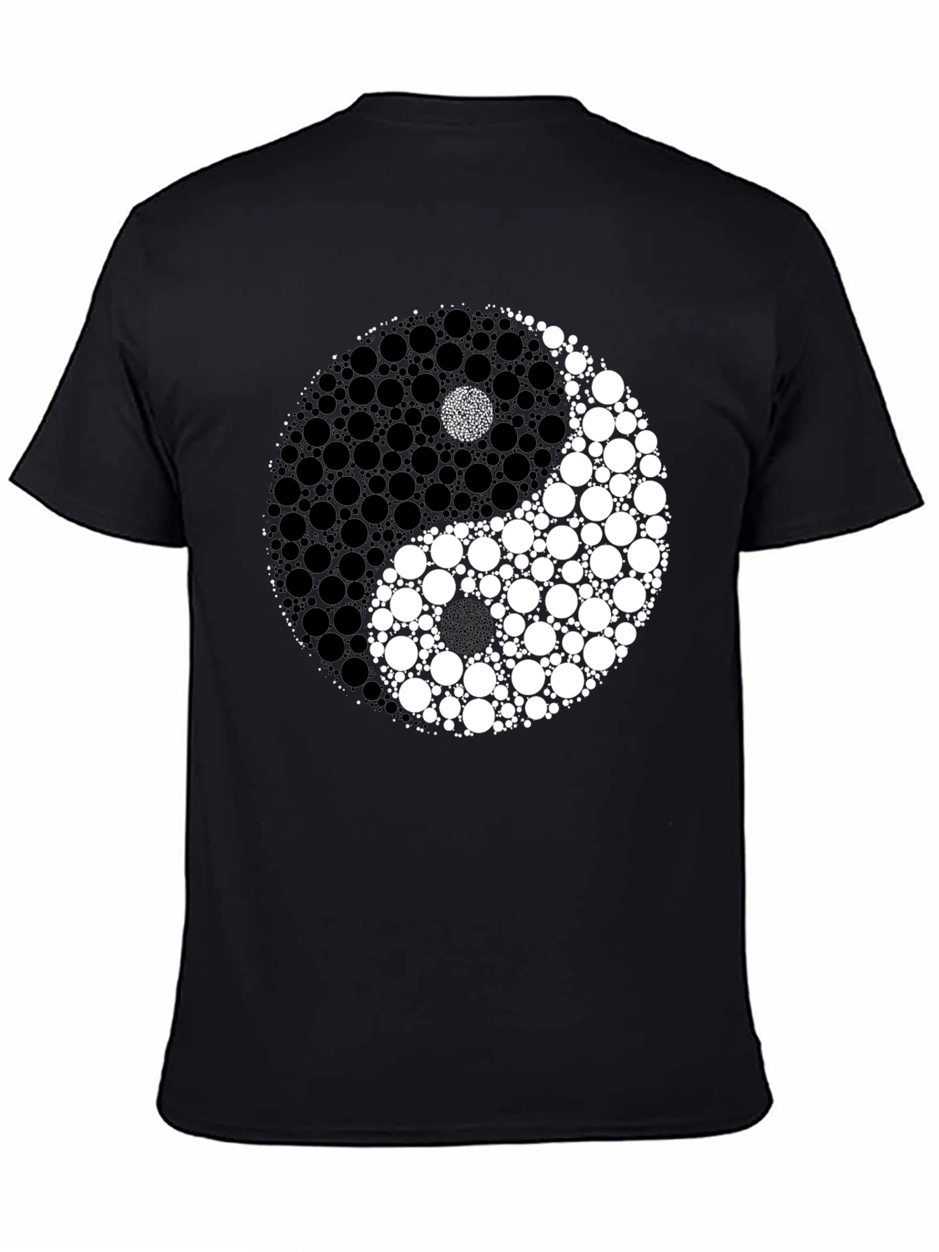 Yin Yang Circle Dot Graphic T-Shirt