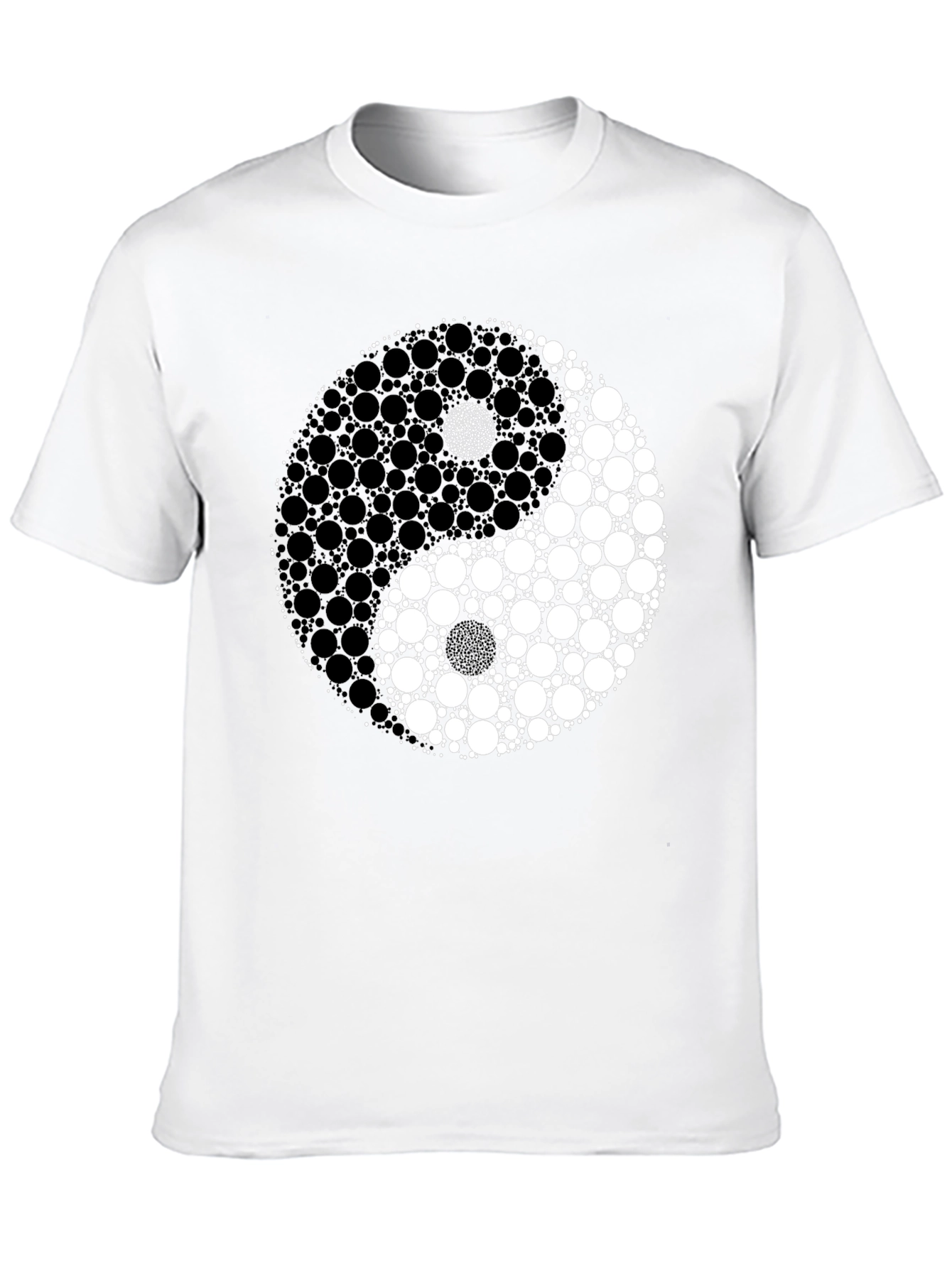 Yin Yang Circle Dot Graphic T-Shirt