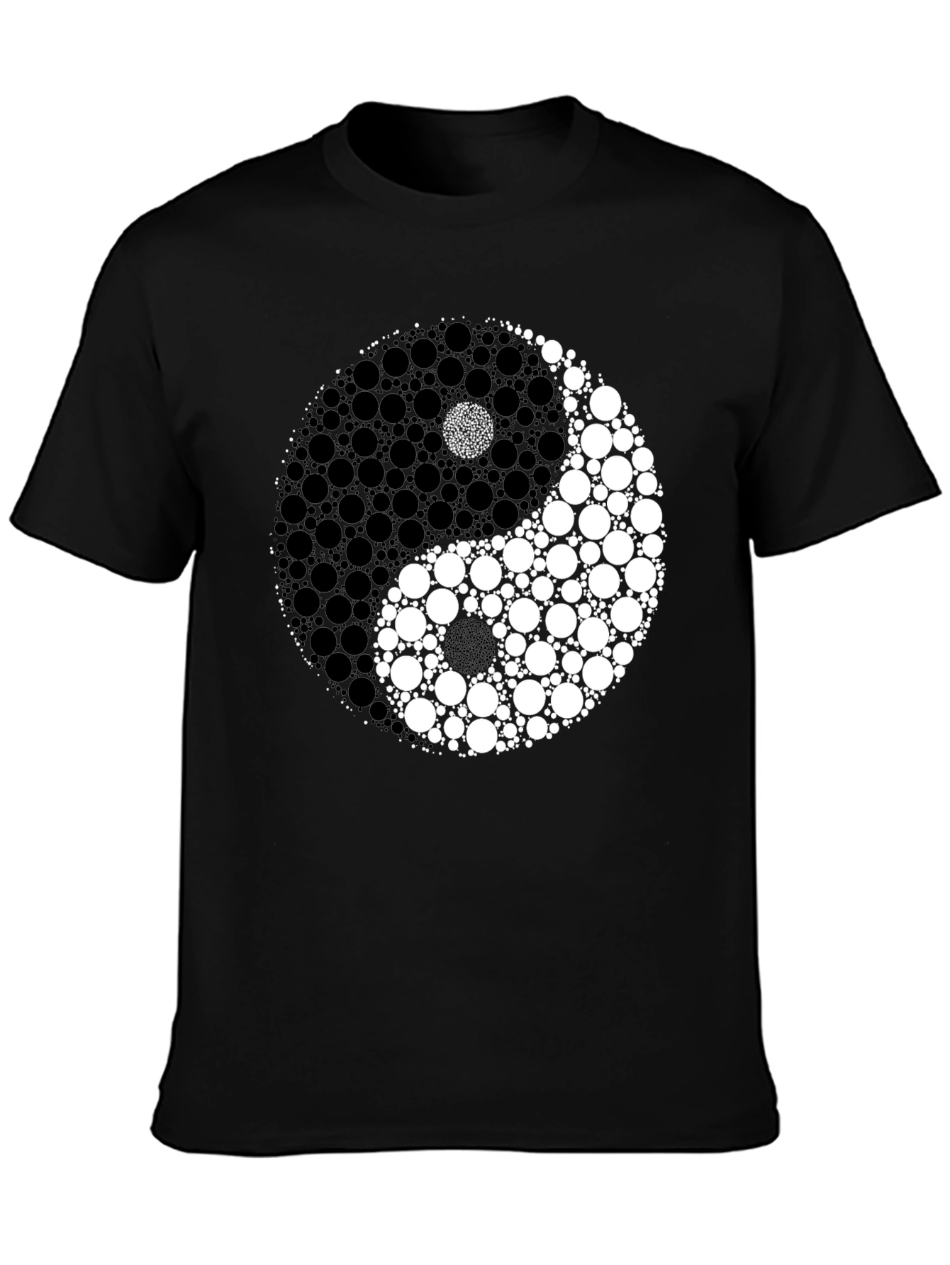 Yin Yang Circle Dot Graphic T-Shirt