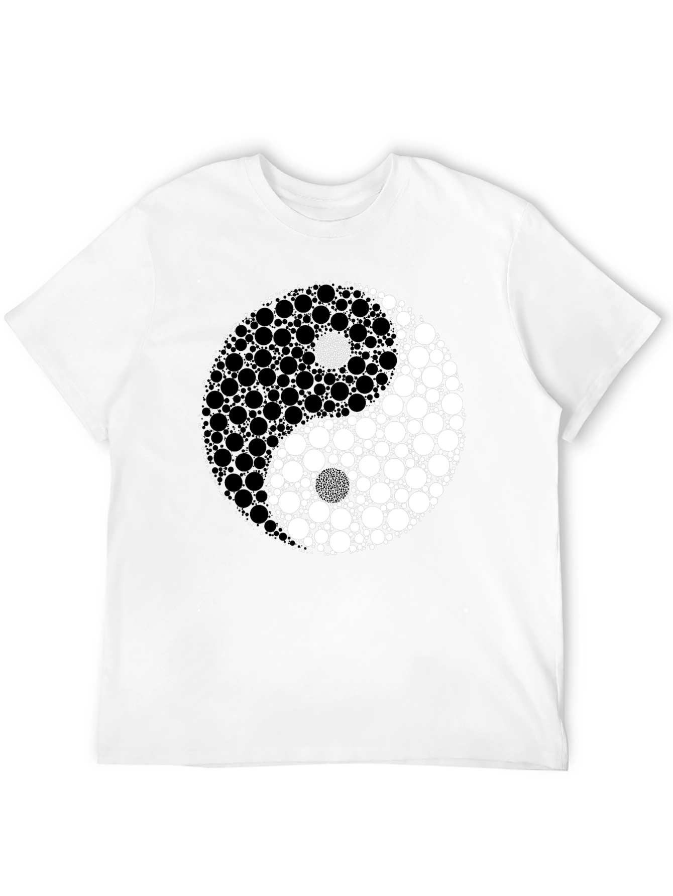 Yin Yang Circle Dot Graphic T-Shirt