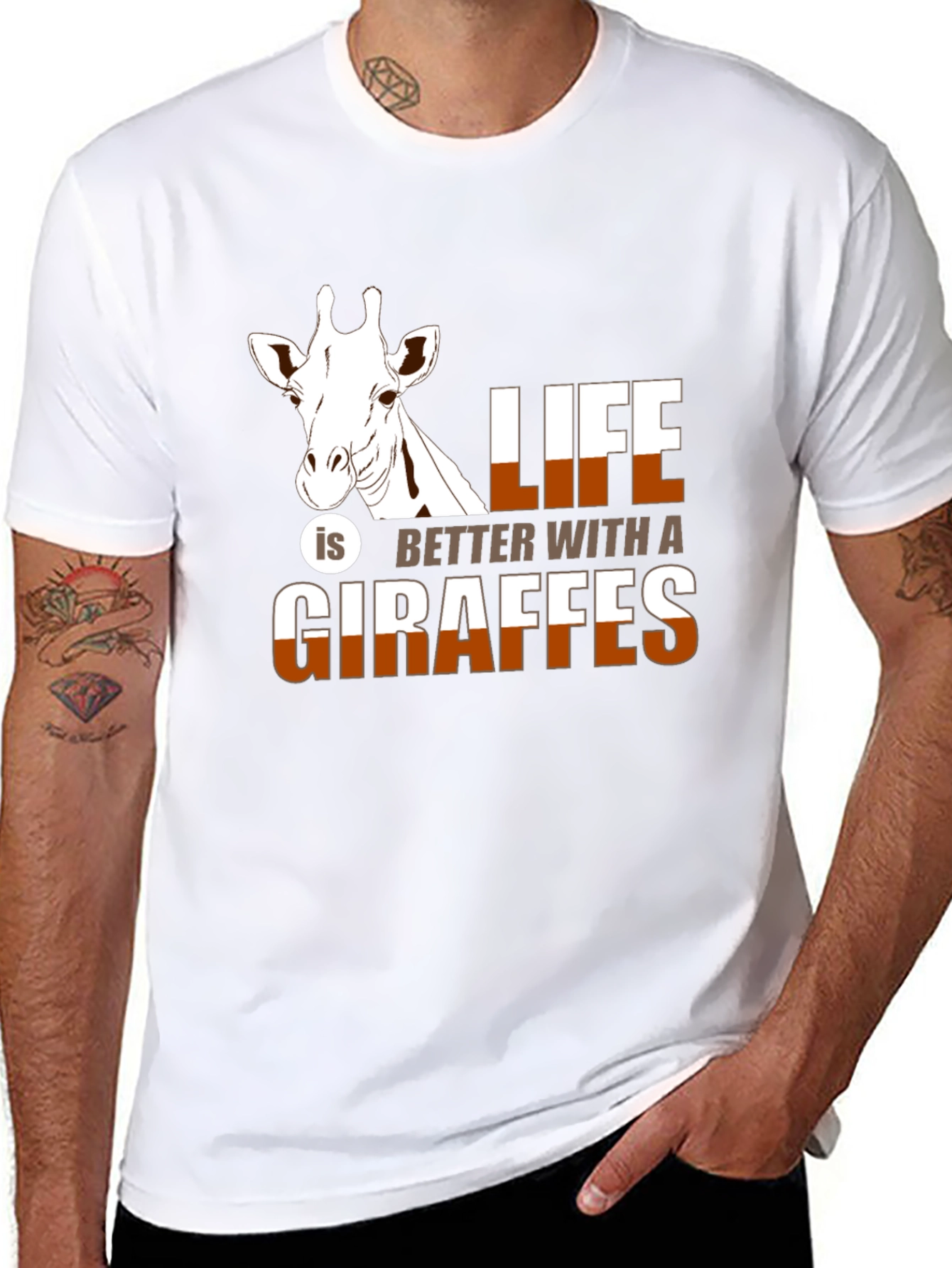 Giraffe Life T-Shirt - Better with Giraffes!